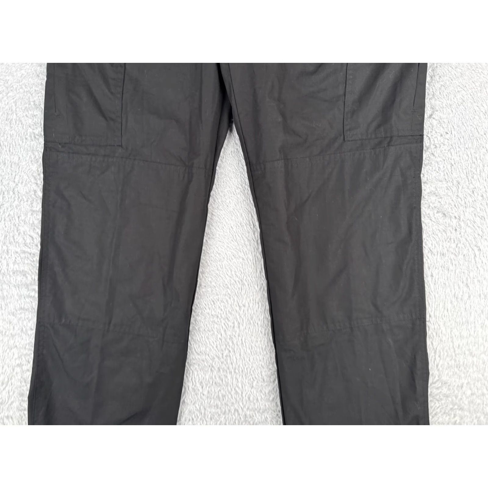 Propper PROPper Pants Women 14 Black Cargo Rip-Stop Fabric Double Knee Poly Blend Unhem Size 36" / US 14 / IT 50 - 3 Thumbnail