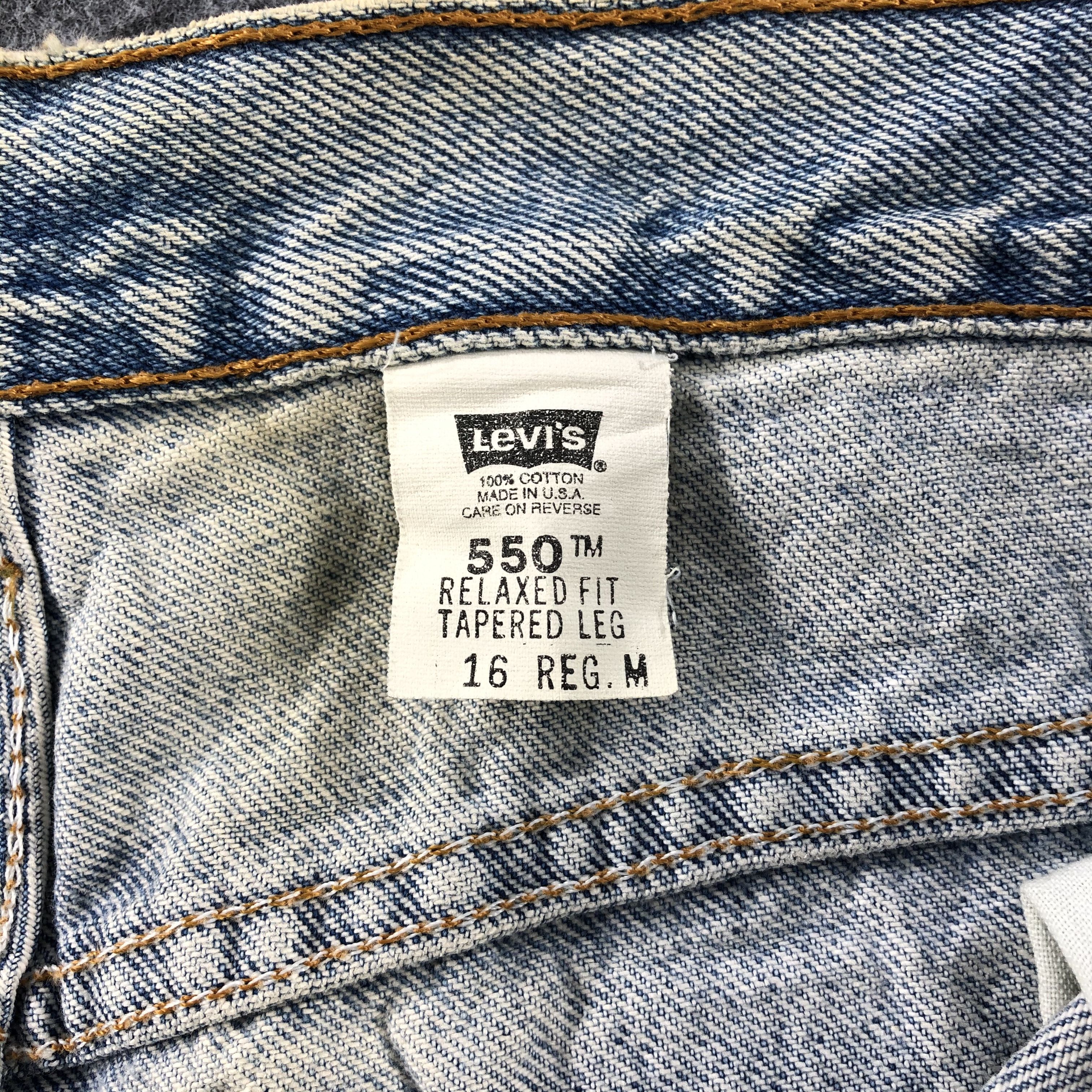 Levi's Vintage Levis 550 Light Wash Jeans-J1285 Size US 35 - 9 Thumbnail