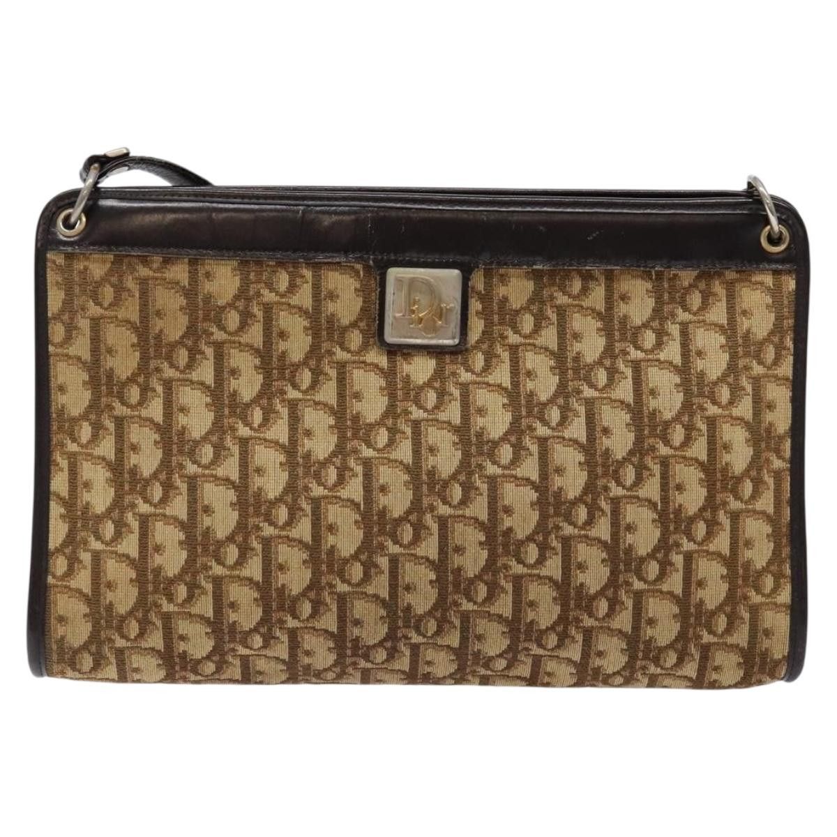 Dior DIOR Trotter Canvas Shoulder Bag Brown Gold Size ONE SIZE - 2 Thumbnail