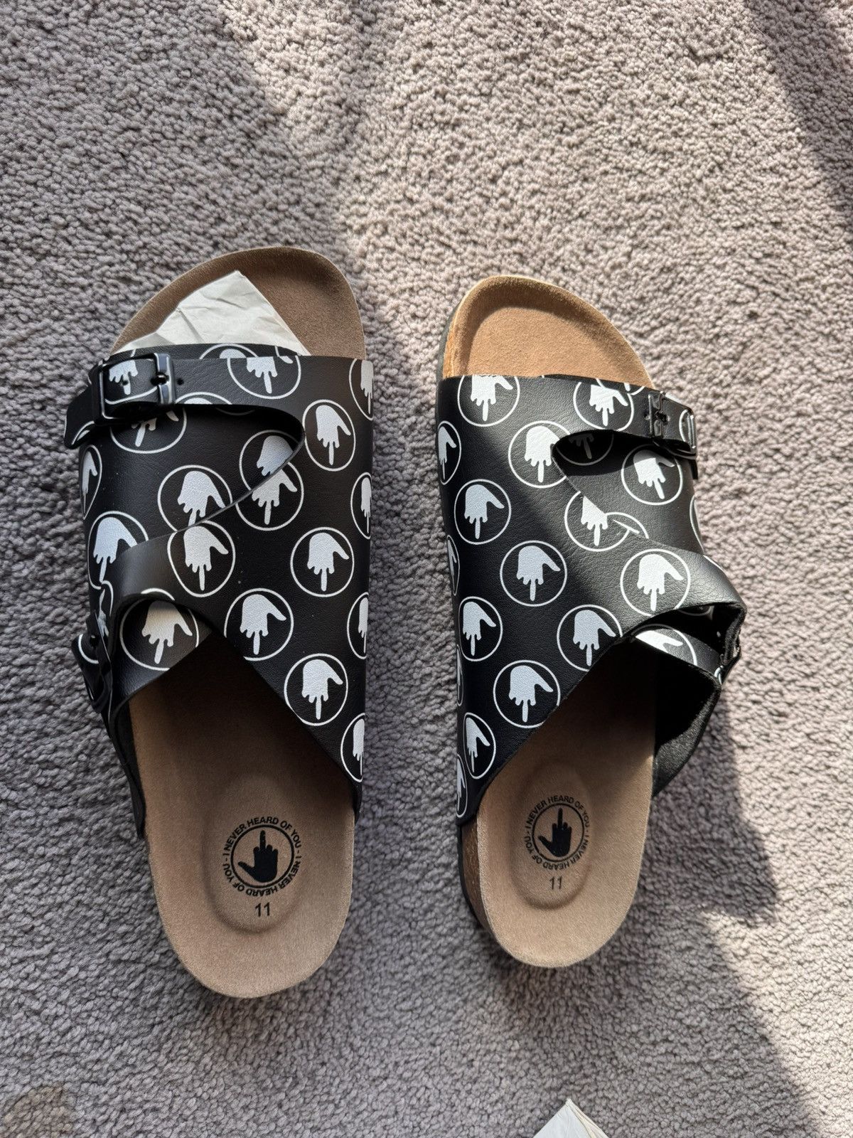 Ineverheardofyou "F**k Off" Sandals