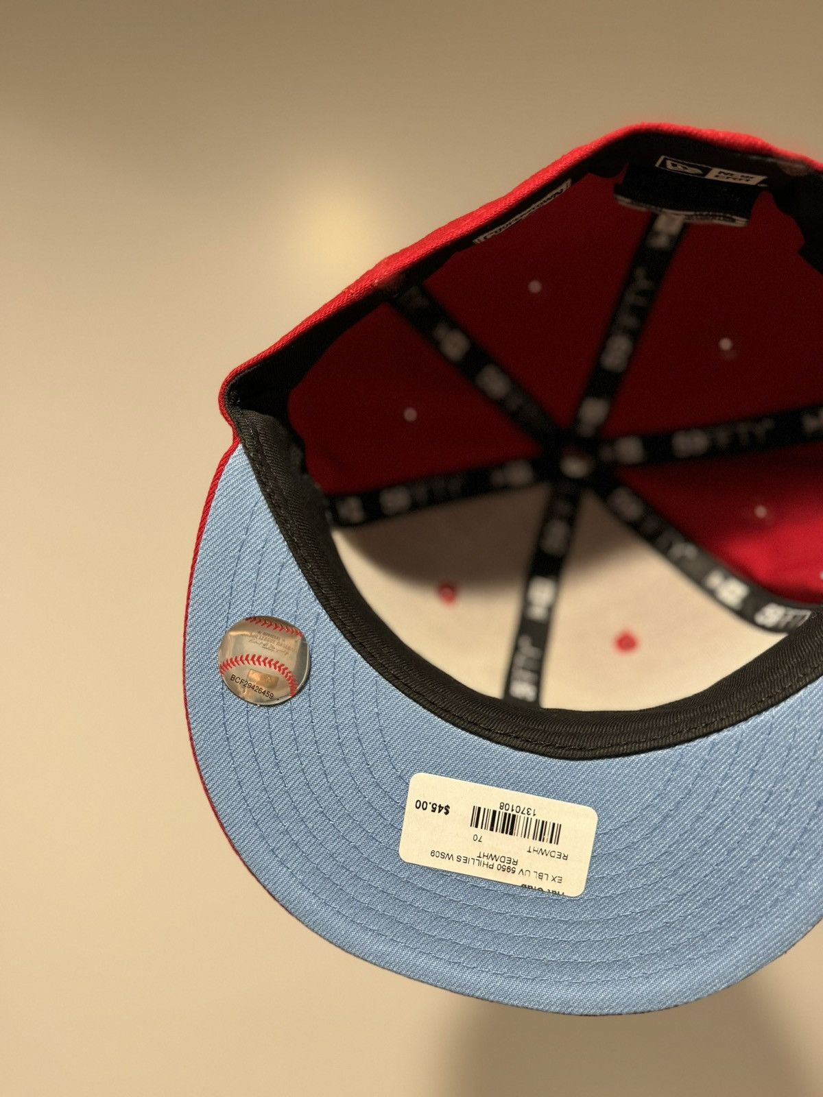 Hat Club × MLB × New Era Hatclub Exclusive Philadelphia Phillies Red Icy Size 7 Size ONE SIZE - 4 Thumbnail