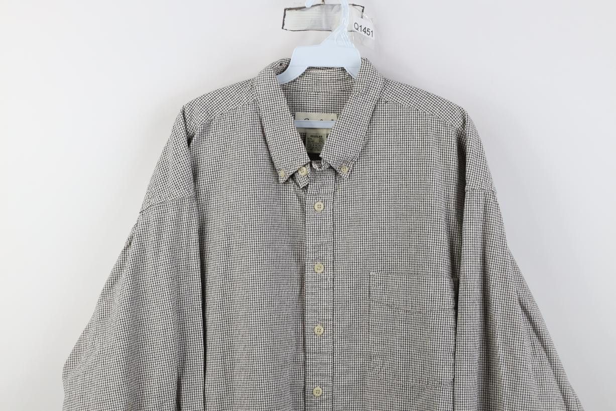 Eddie Bauer Vintage 90s Eddie Bauer Canvas Collared Button Down Shirt Size US XXL / EU 58 / 5 - 2 Thumbnail