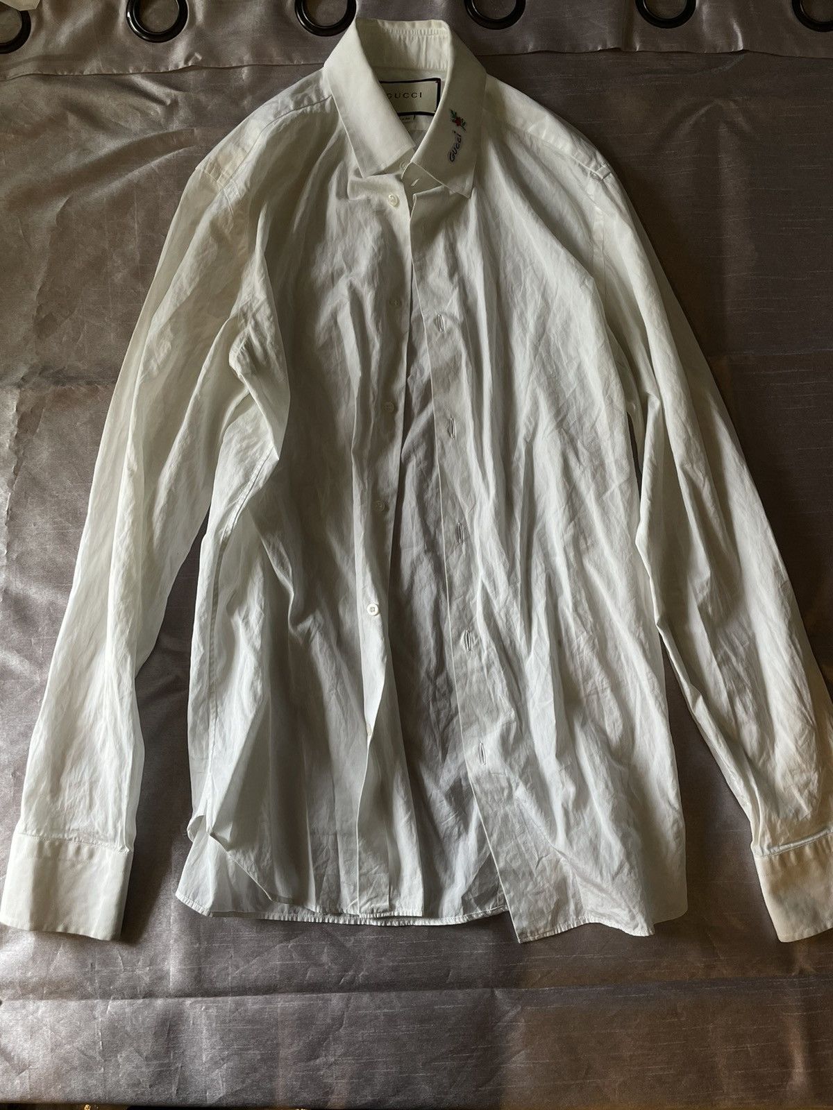 Gucci gucci white dress shirt Size US M / EU 48-50 / 2 - 1 Thumbnail