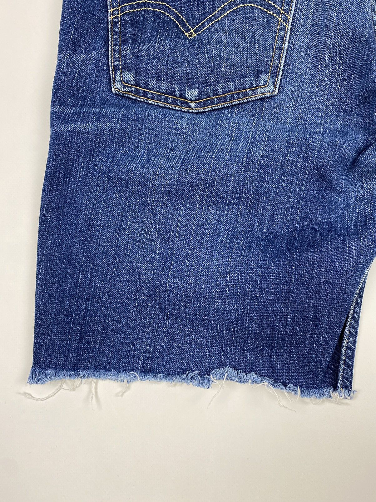 Levi's 2000’s Vintage Levi’s 646 Orange Tab Cut Off Denim Shorts Size US 31 - 9 Thumbnail