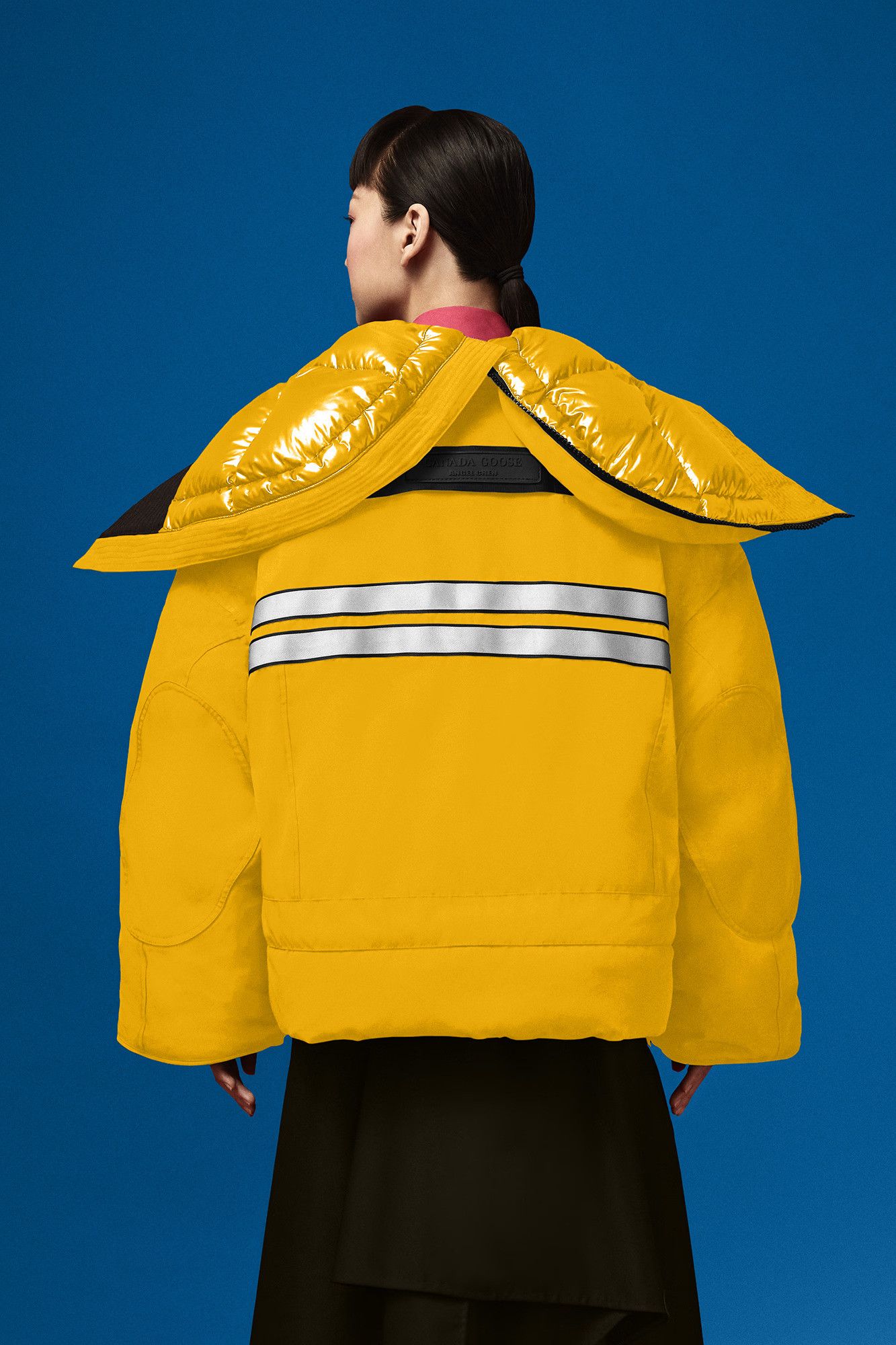 ANGEL CHEN × Canada Goose Yellow Snow Mantra Cropped Jacket Size XS / US 0-2 / IT 36-38 - 5 Thumbnail