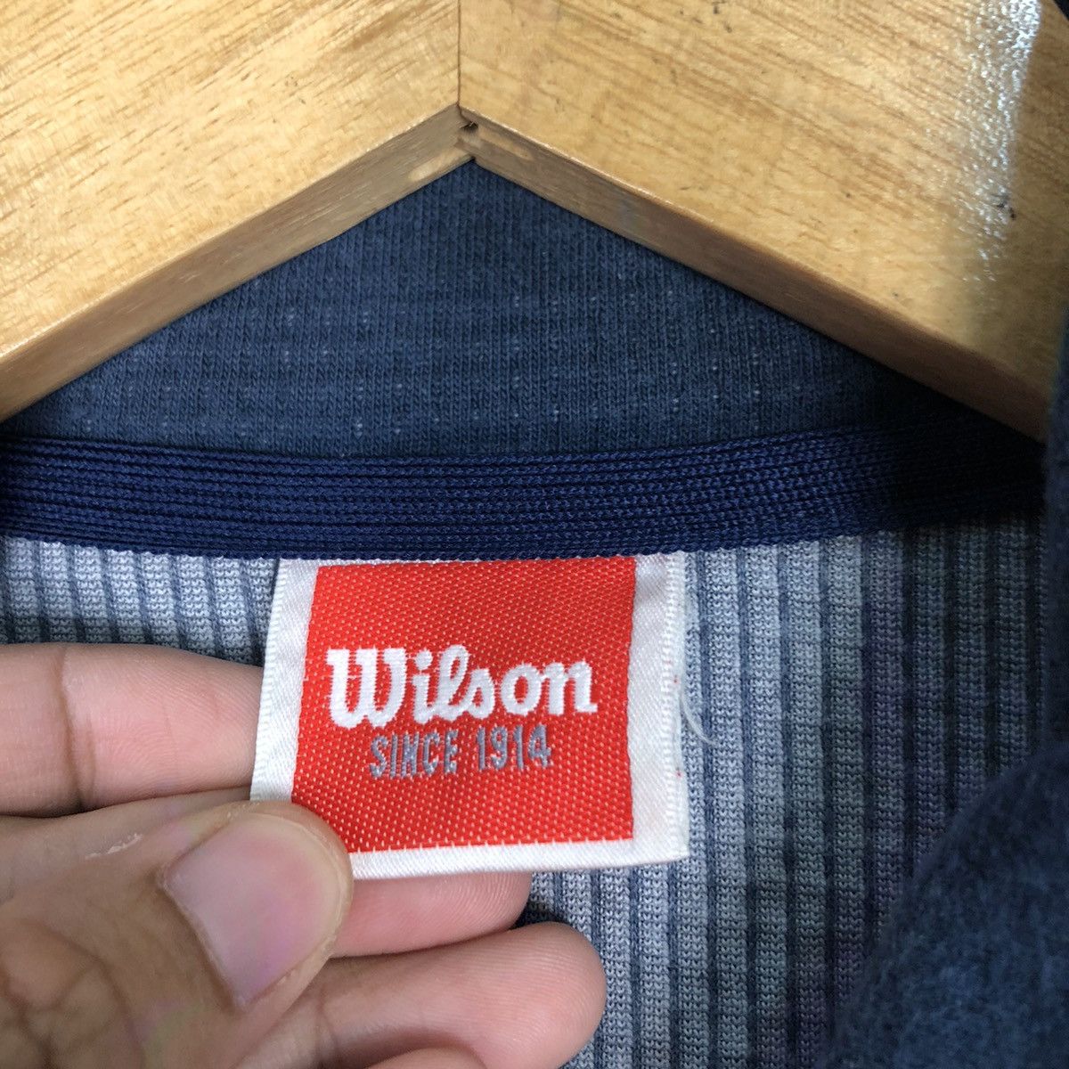 Japanese Brand × Vintage × Wilson Vintage Wilson Sweatshirt Big Logo Spell Out Streetwear Size US M / EU 48-50 / 2 - 12 Thumbnail