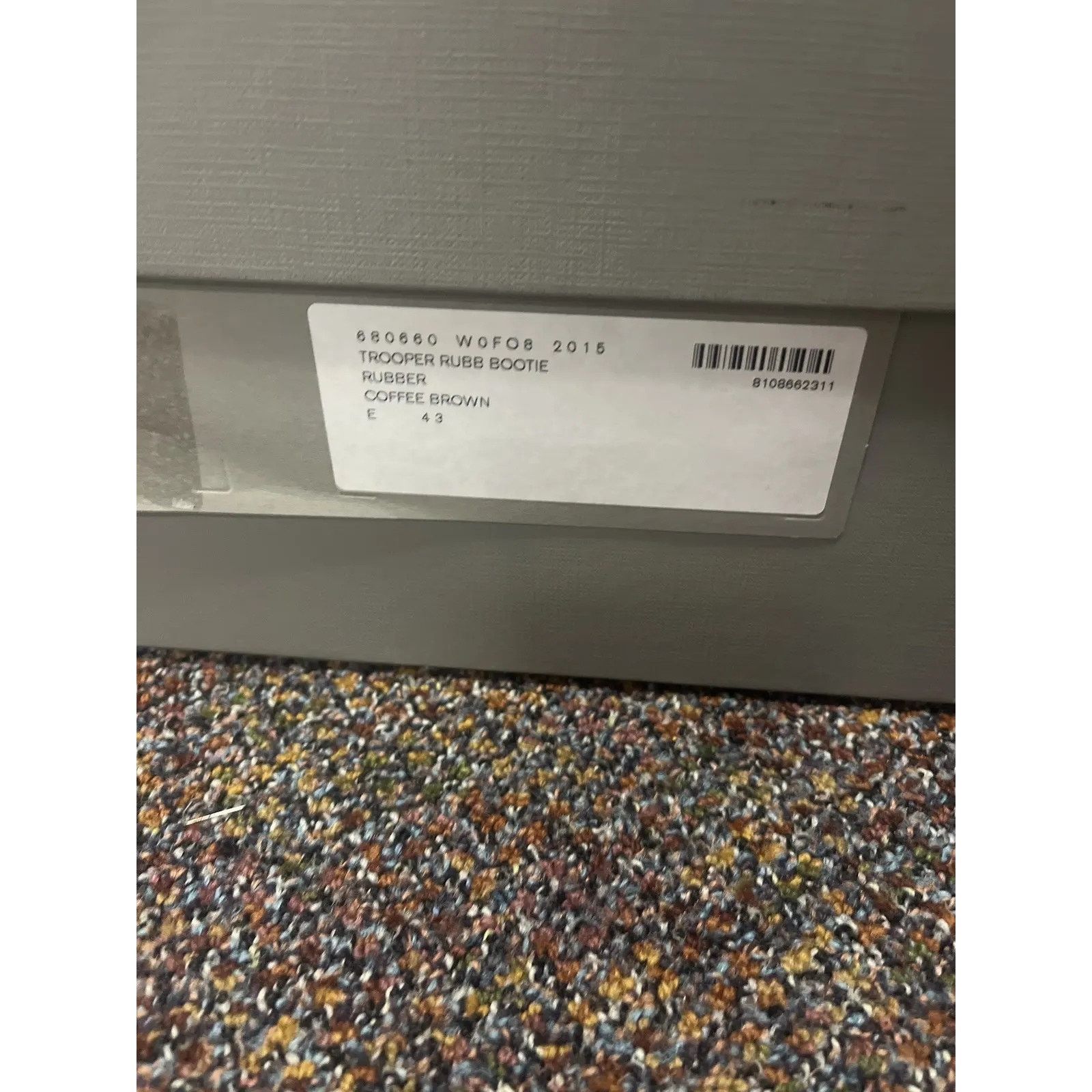 Balenciaga o1rshd1 Trooper Rubber Boots in Coffee Brown Size US 10 / EU 43 - 19 Thumbnail