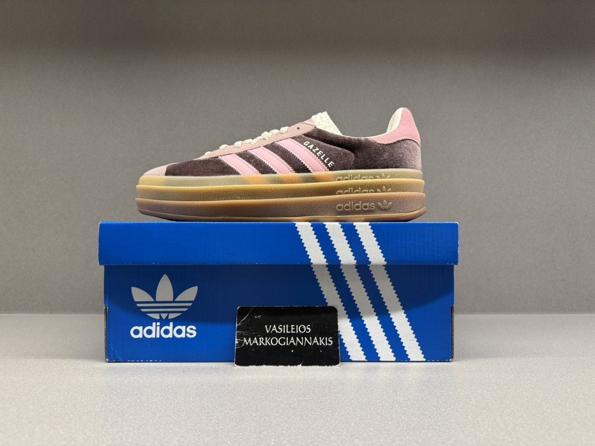 Adidas Adidas Gazelle Bold Shadow Brown Warm Clay Glow Pink Women’s Size US 6 / IT 36 - 1 Thumbnail
