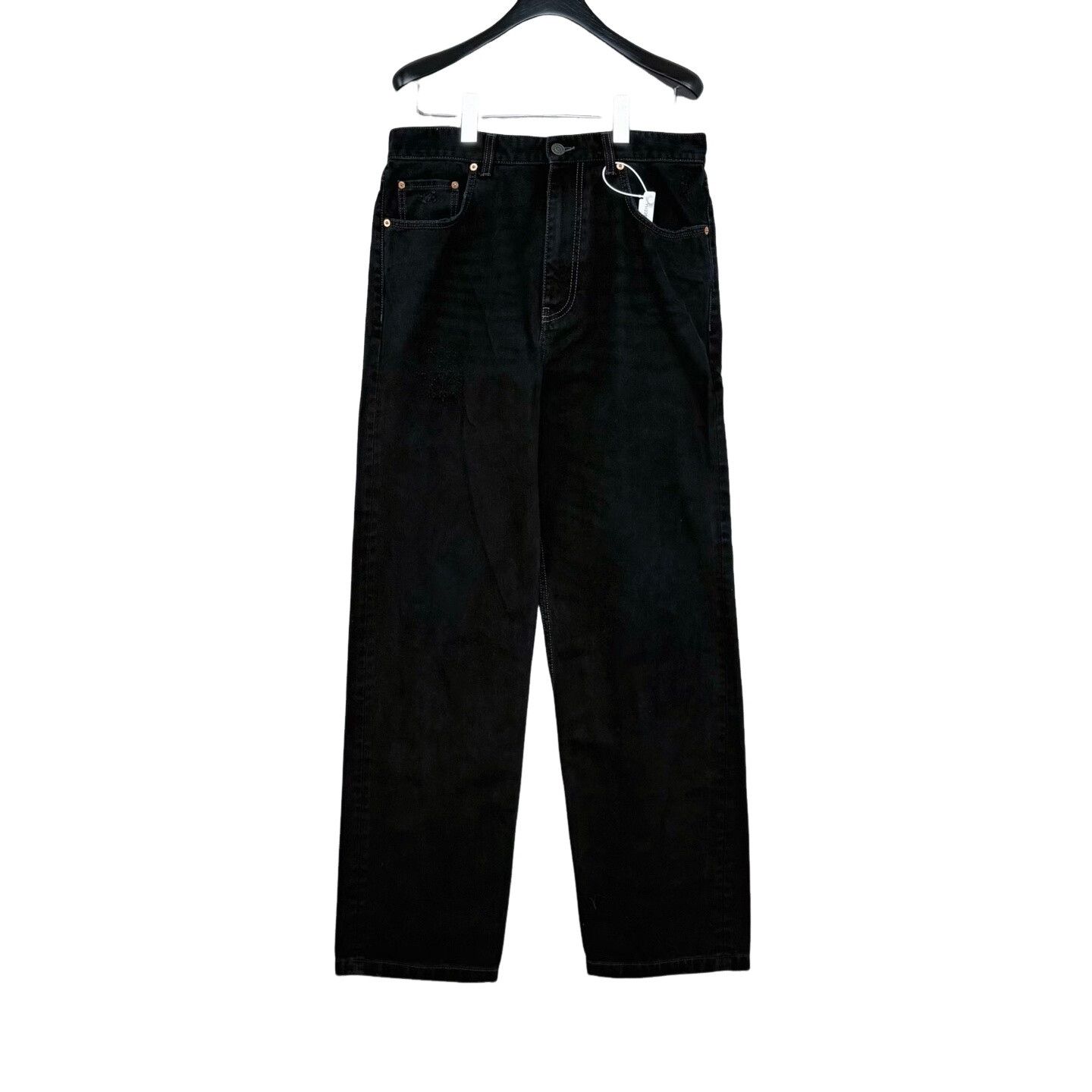 Balenciaga Balenciaga Distressed Black Jeans Size S Size US 30 / EU 46 - 1 Thumbnail
