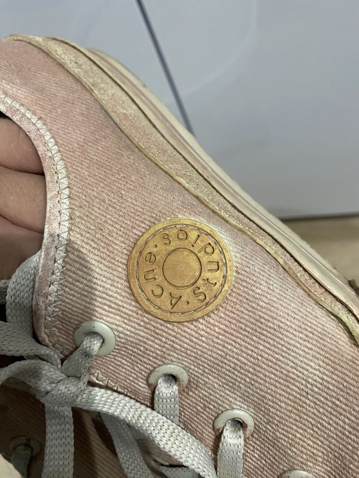 Acne Studios Acne Studios Dirty Pink Canvas Keds Sneakers Size: 44 Size US 11 / EU 44 - 5 Thumbnail