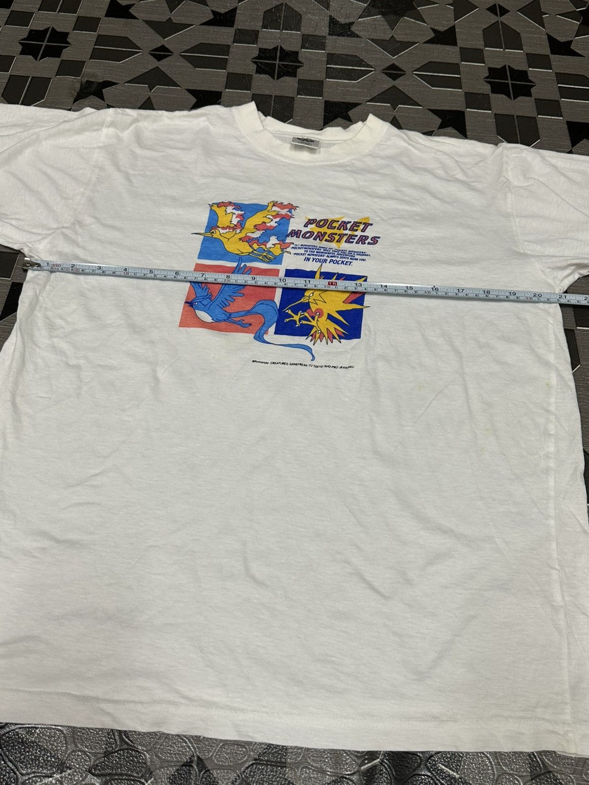 Anime Vintage 1990 Pokemon Pocket Monster (Rare) Tee Size US M / EU 48-50 / 2 - 8 Thumbnail
