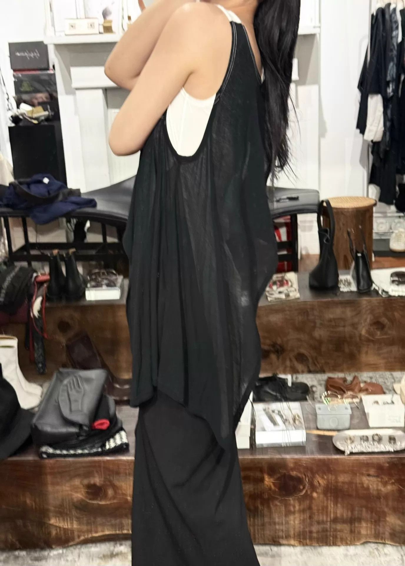 Yohji Yamamoto Yohji Yamamoto B&W Colorblock Irregular Stretchy Dress NWT S Size S / US 4 / IT 40 - 2 Thumbnail