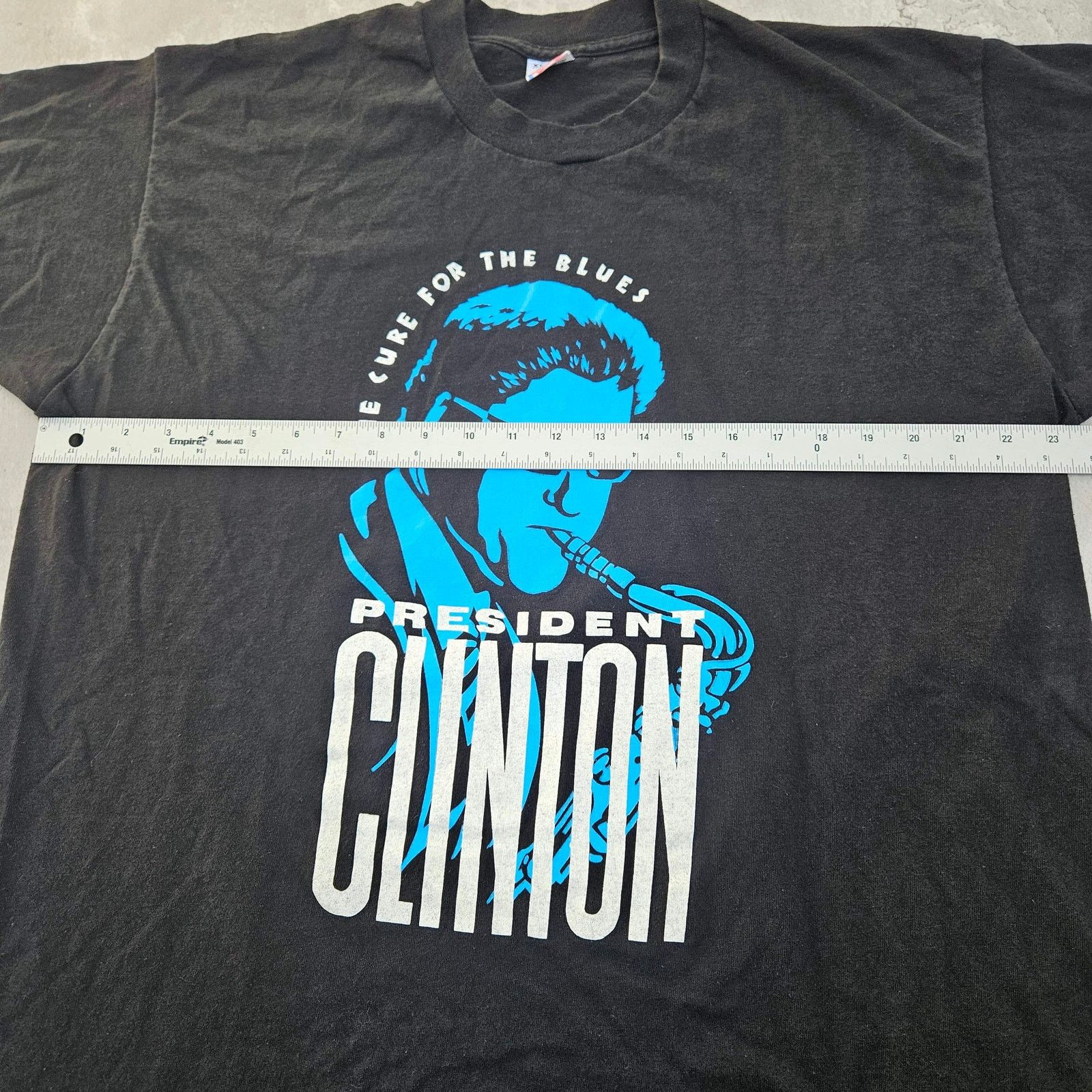 Fruit Of The Loom Vintage 1992 The Cure For Blues Bill Clinton Tee Mens XL Size US XL / EU 56 / 4 - 3 Thumbnail