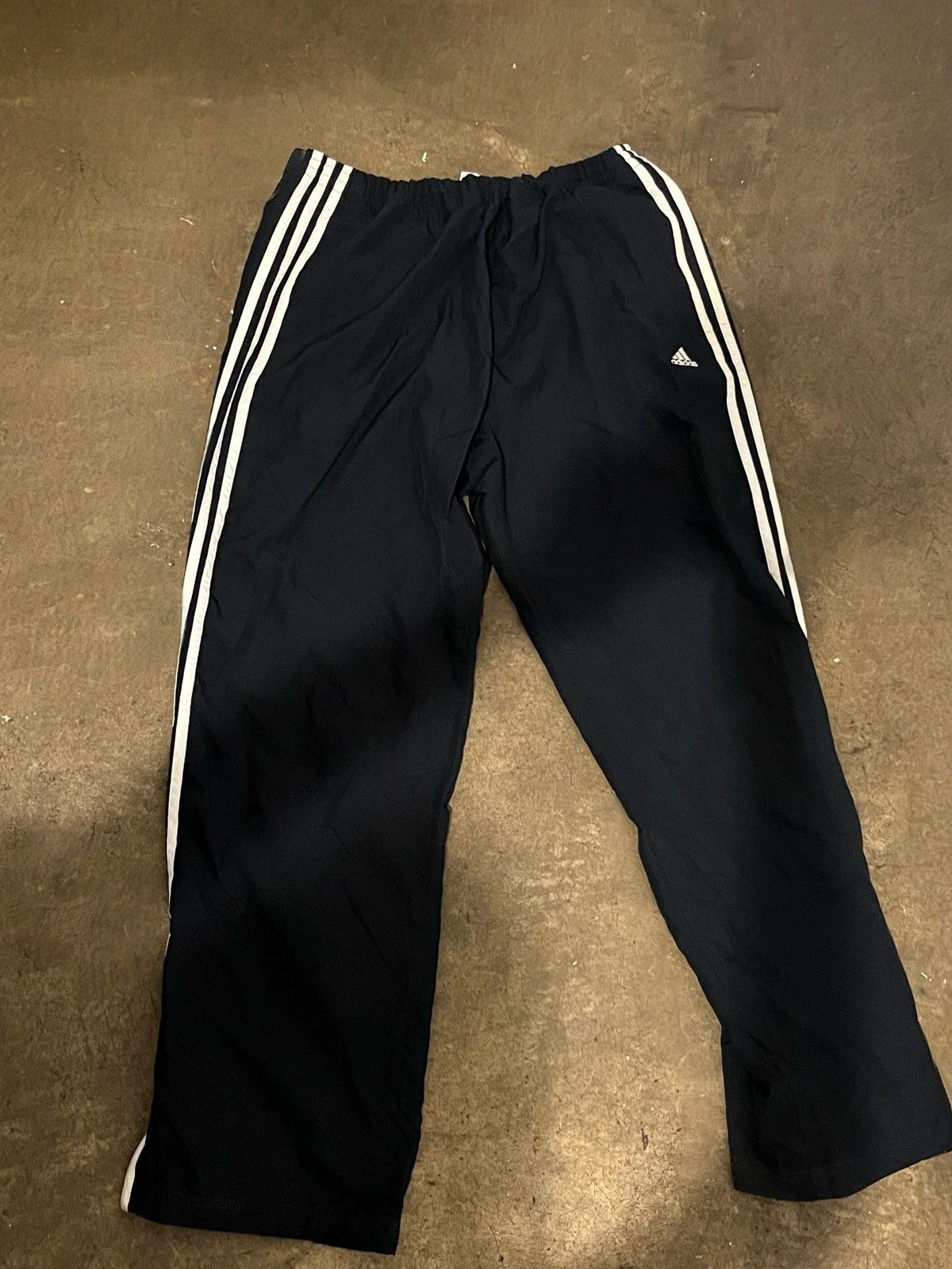 Adidas Black and White Adidas Track Vintage Pants Size US 31 - 1 Thumbnail