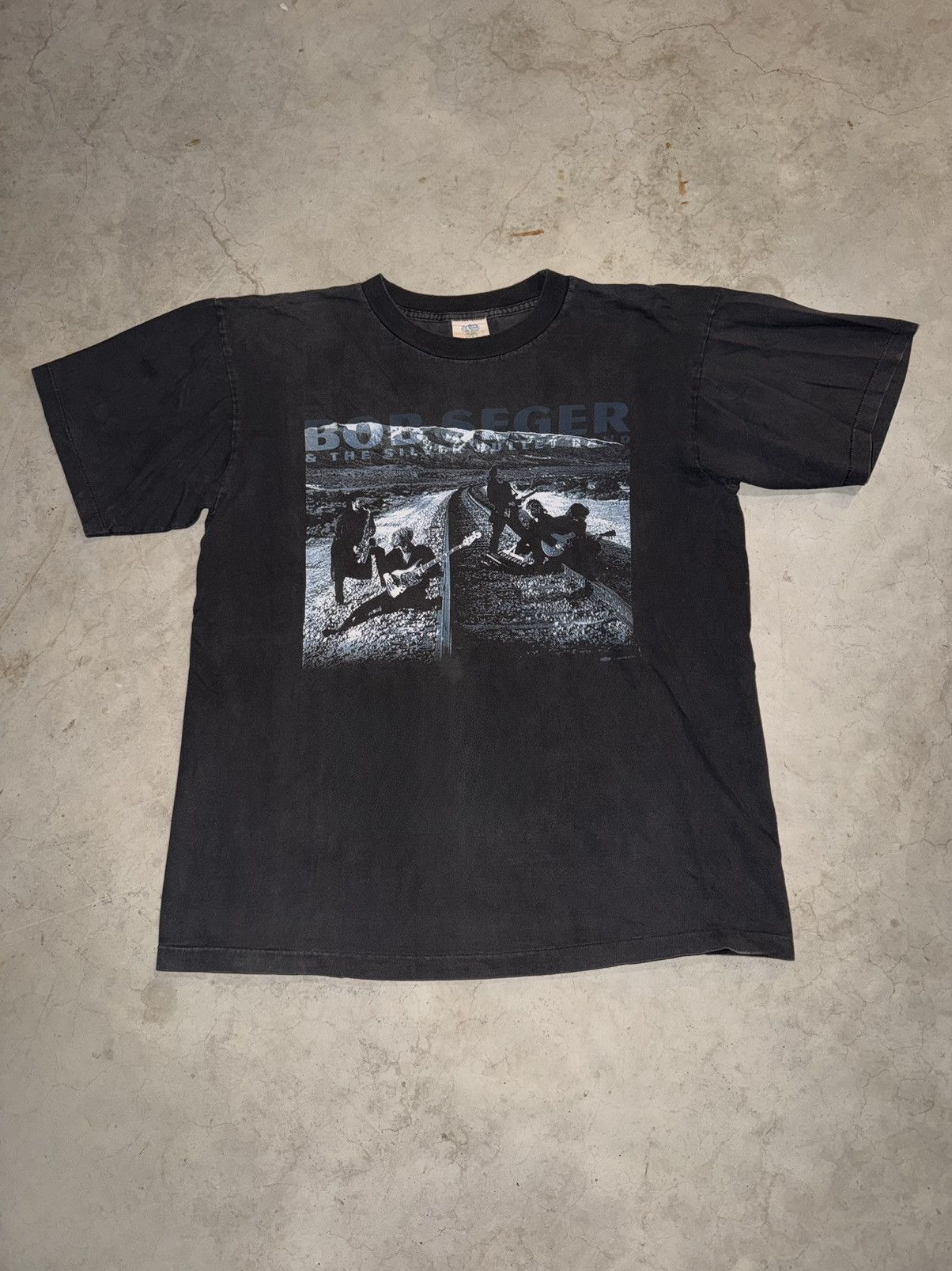 Band Tees Vintage 1996 Bob Seger And The Silver Bullet Tour Band Tee Size US L / EU 52-54 / 3 - 1 Thumbnail