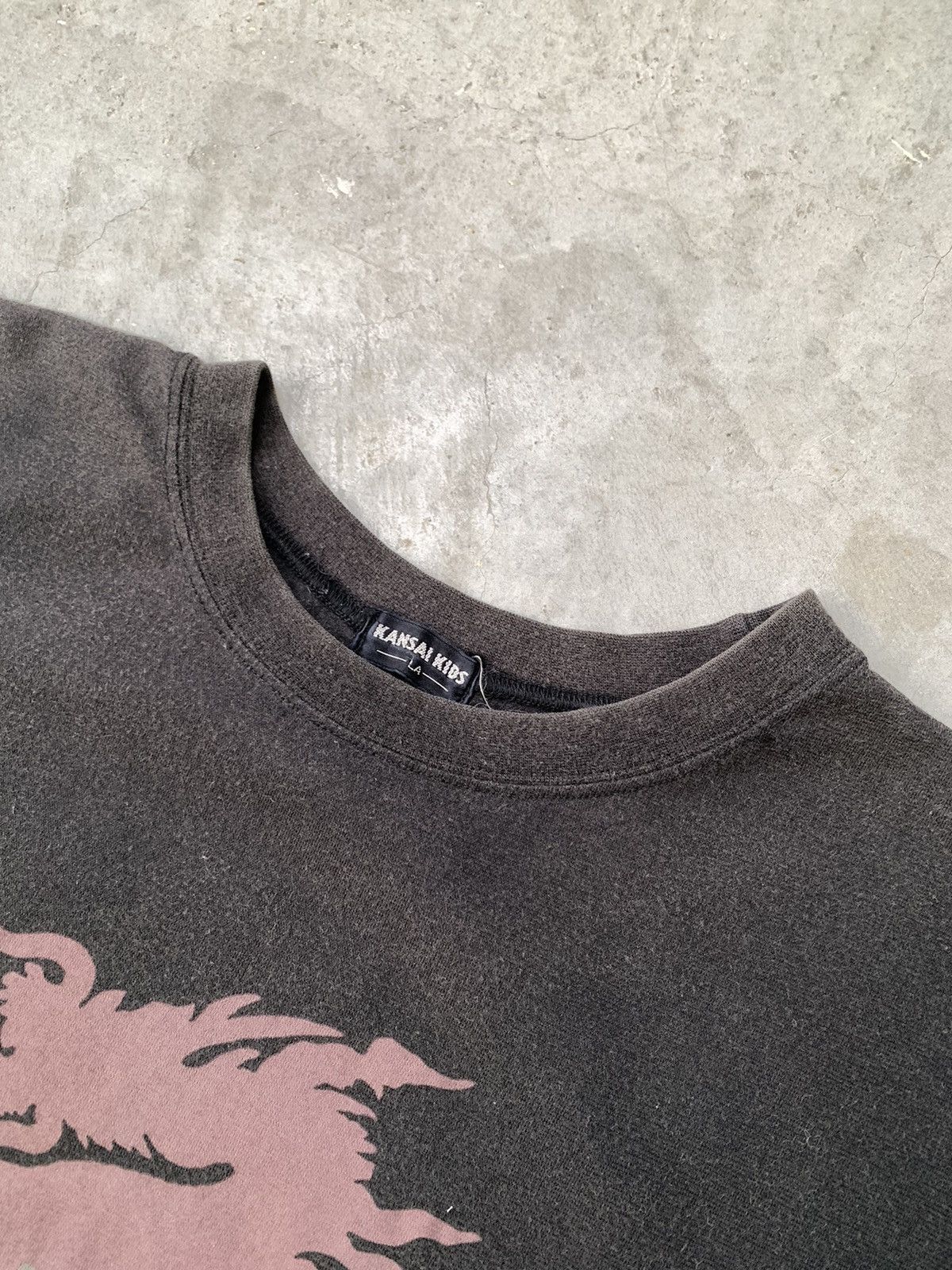 Japanese Brand × Kansai Yamamoto × Vintage Vtg Dragon Kansai Kids Natural Faded Size US L / EU 52-54 / 3 - 5 Thumbnail