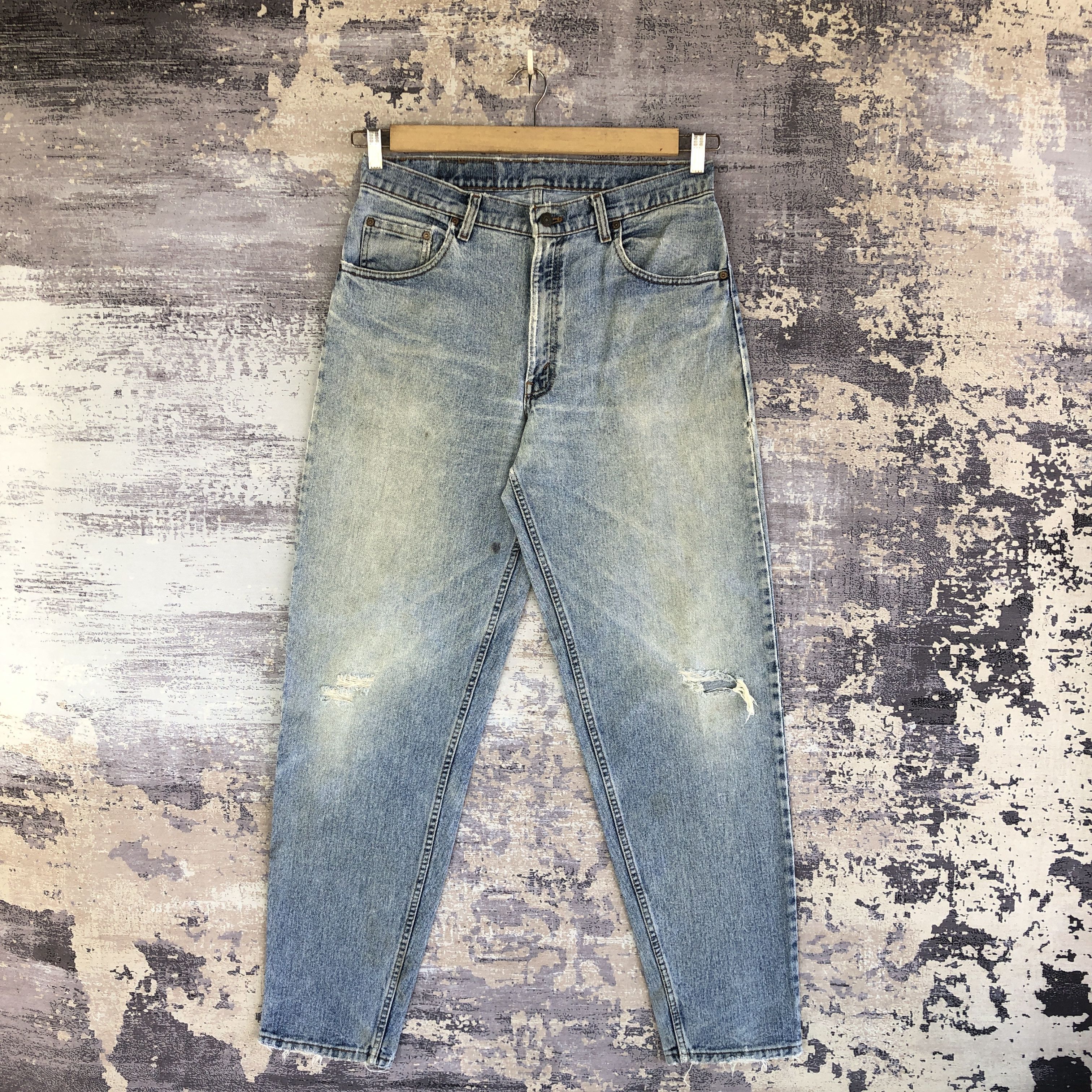 Vintage Levis 560 Faded Dirty Jeans Levi's Distressed Denim