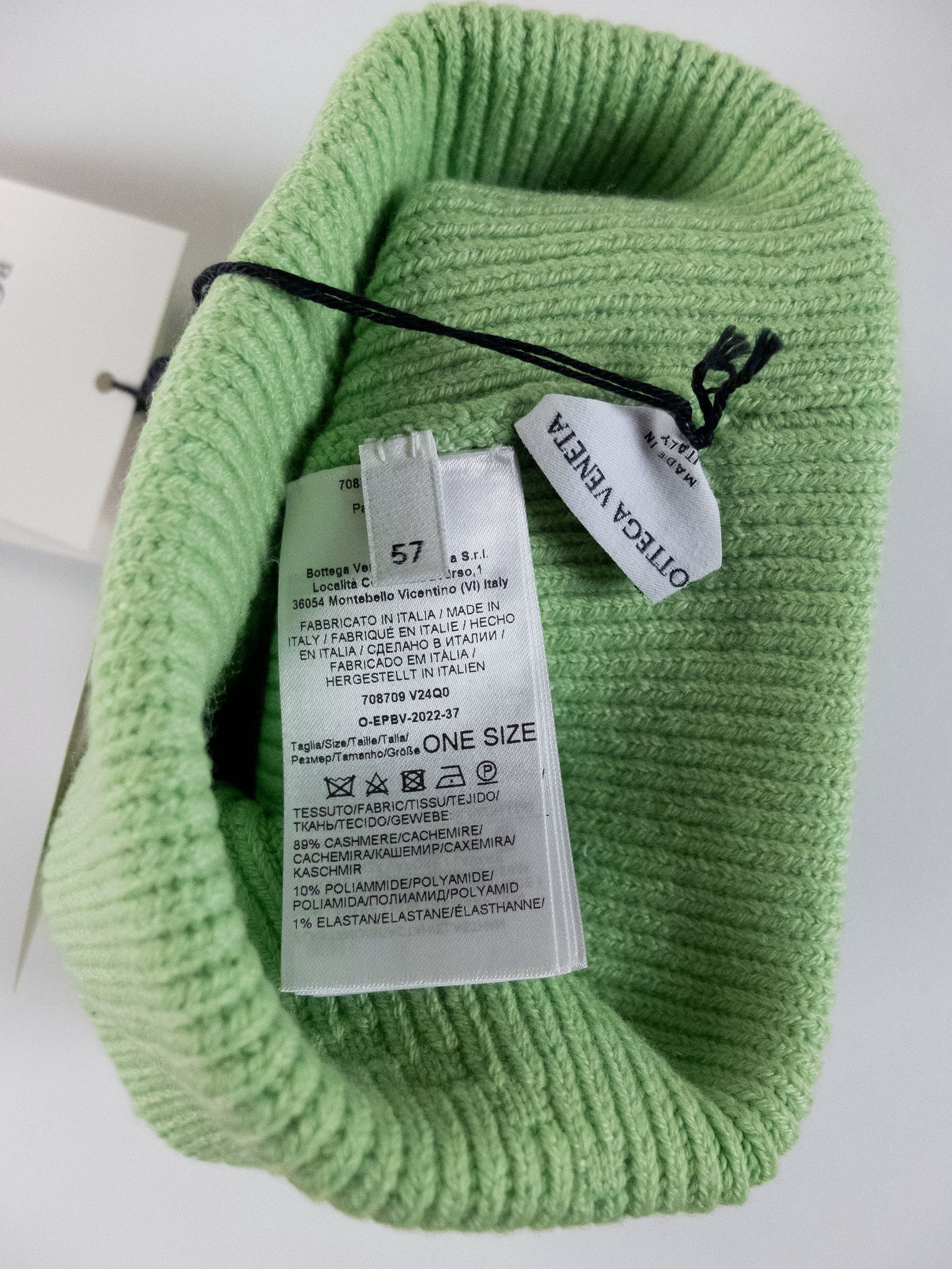Bottega Veneta BOTTEGA VENETA pastel green cashmere beanie hat One Size q Size ONE SIZE - 5 Thumbnail