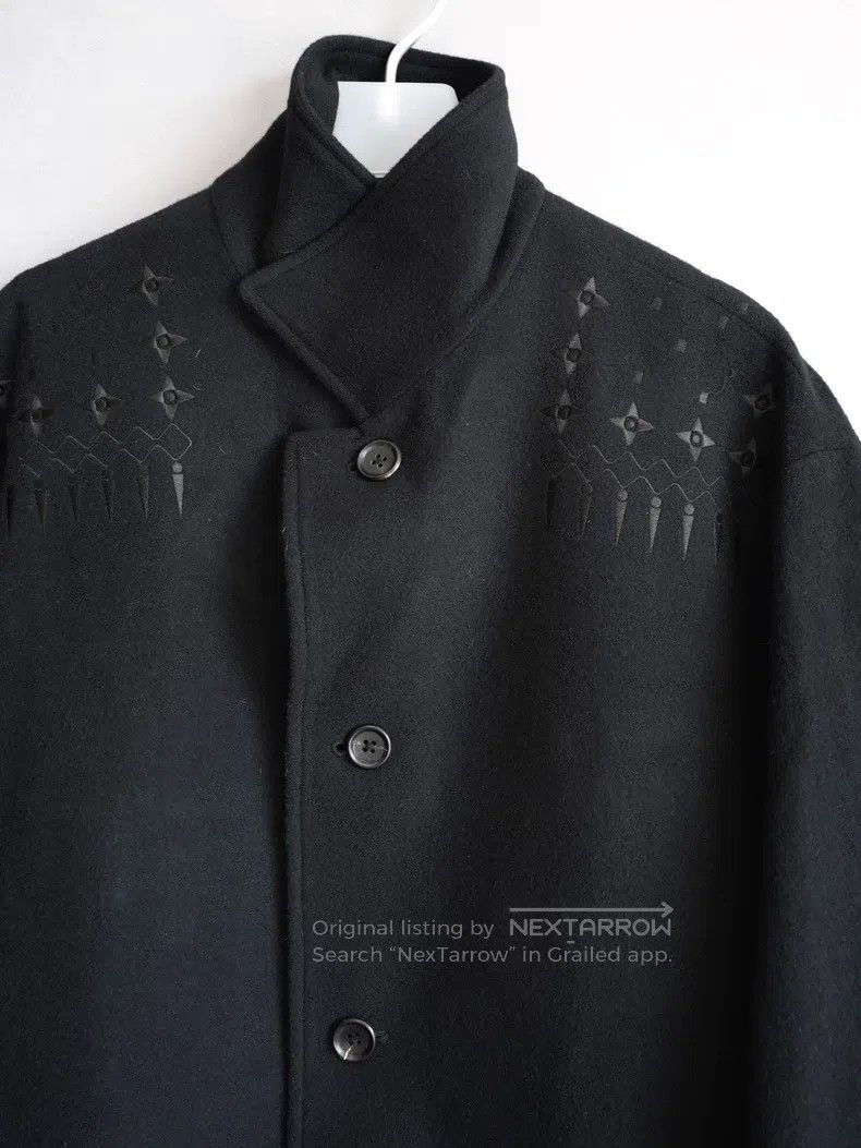 Yohji Yamamoto Yohji Yamamoto Full-Back Embroidered Long Coat Size US S / EU 44-46 / 1 - 5 Thumbnail