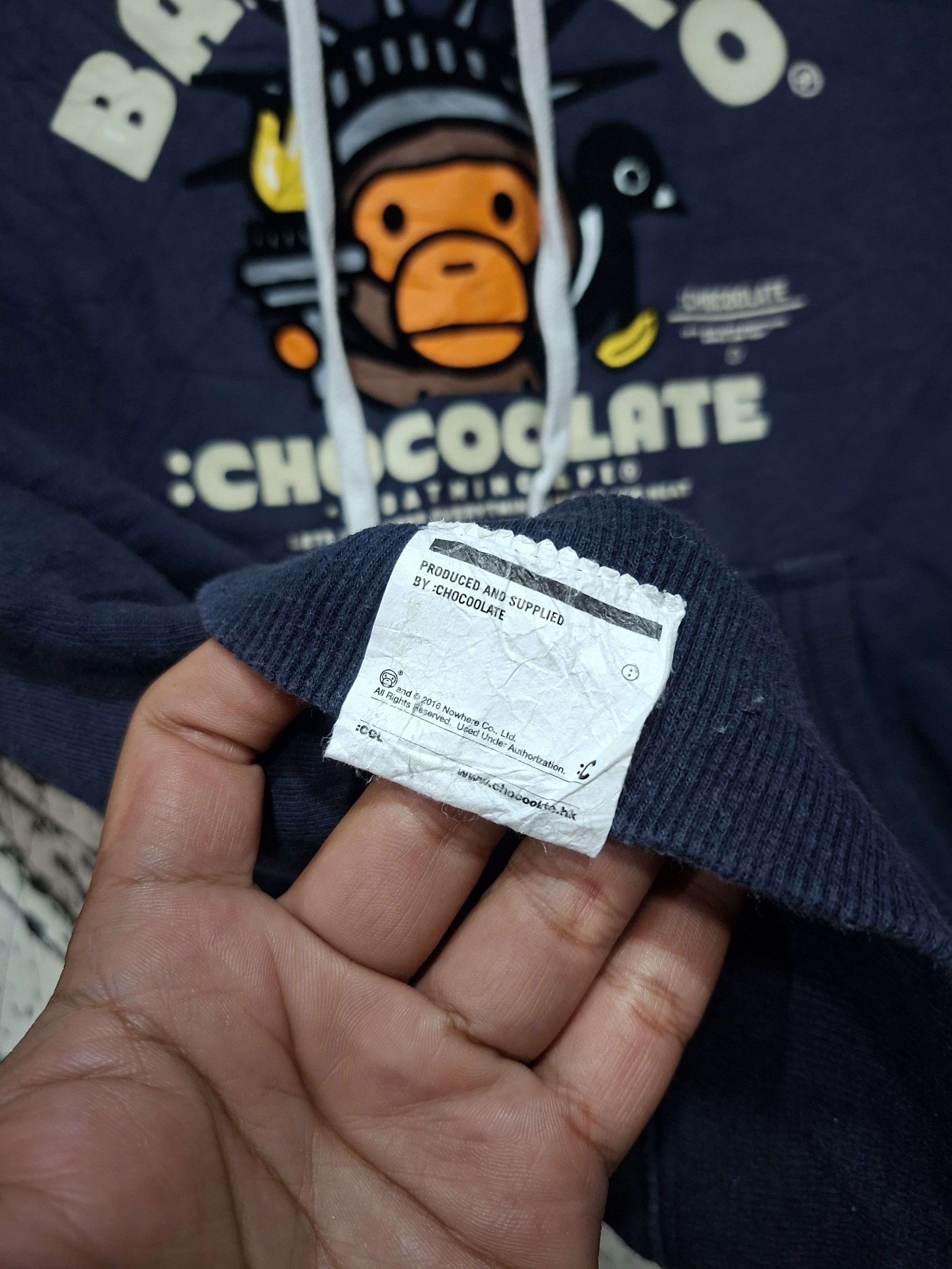 Bape × Chocolate BAPE X CHOCOLATE BABY MILO AW 2011 STATUE OF LIBERTY HOODIE Size US XS / EU 42 / 0 - 8 Thumbnail