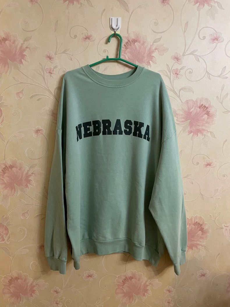 Raf simons Mint green damage sweatshirt
