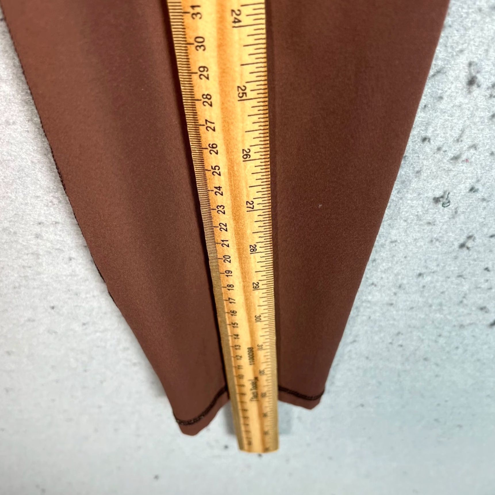 Everlane Everlane Leggings Ankle Medium Brown High-Waist Recycled Nylon & Elastan Size 32" / US 10 / IT 46 - 5 Thumbnail