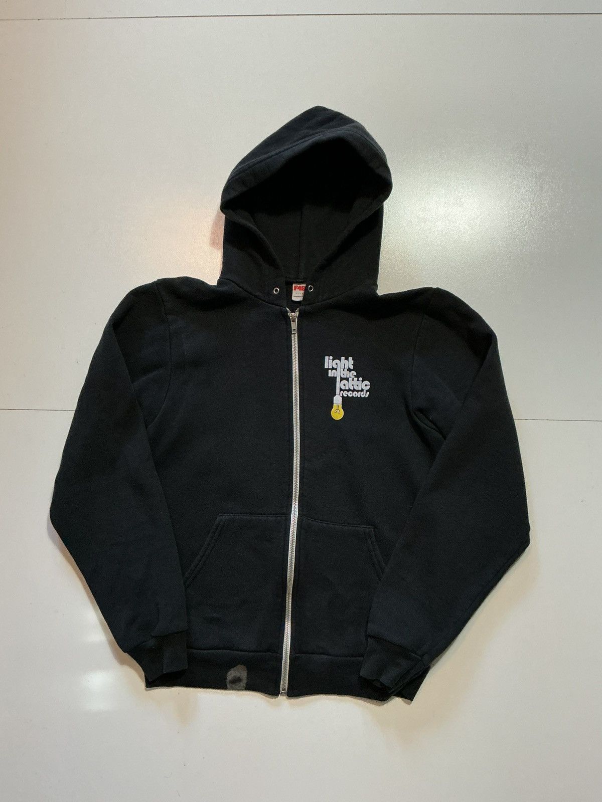 American Apparel Light In The Attic Records Black Fleece Full Zip Hoodie Size US S / EU 44-46 / 1 - 2 Thumbnail