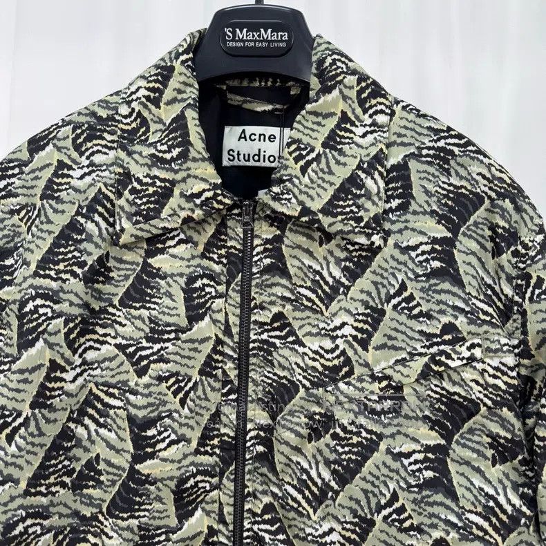 Acne Studios Acne Studios Green Hill Printed Zipper Jacket Size US M / EU 48-50 / 2 - 3 Thumbnail