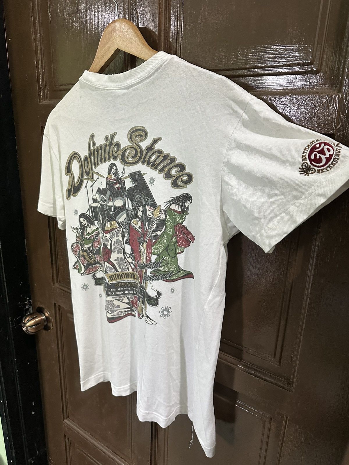 Japanese Brand Vintage Definite Stance Yamato music White Shirt Size US M / EU 48-50 / 2 - 4 Thumbnail