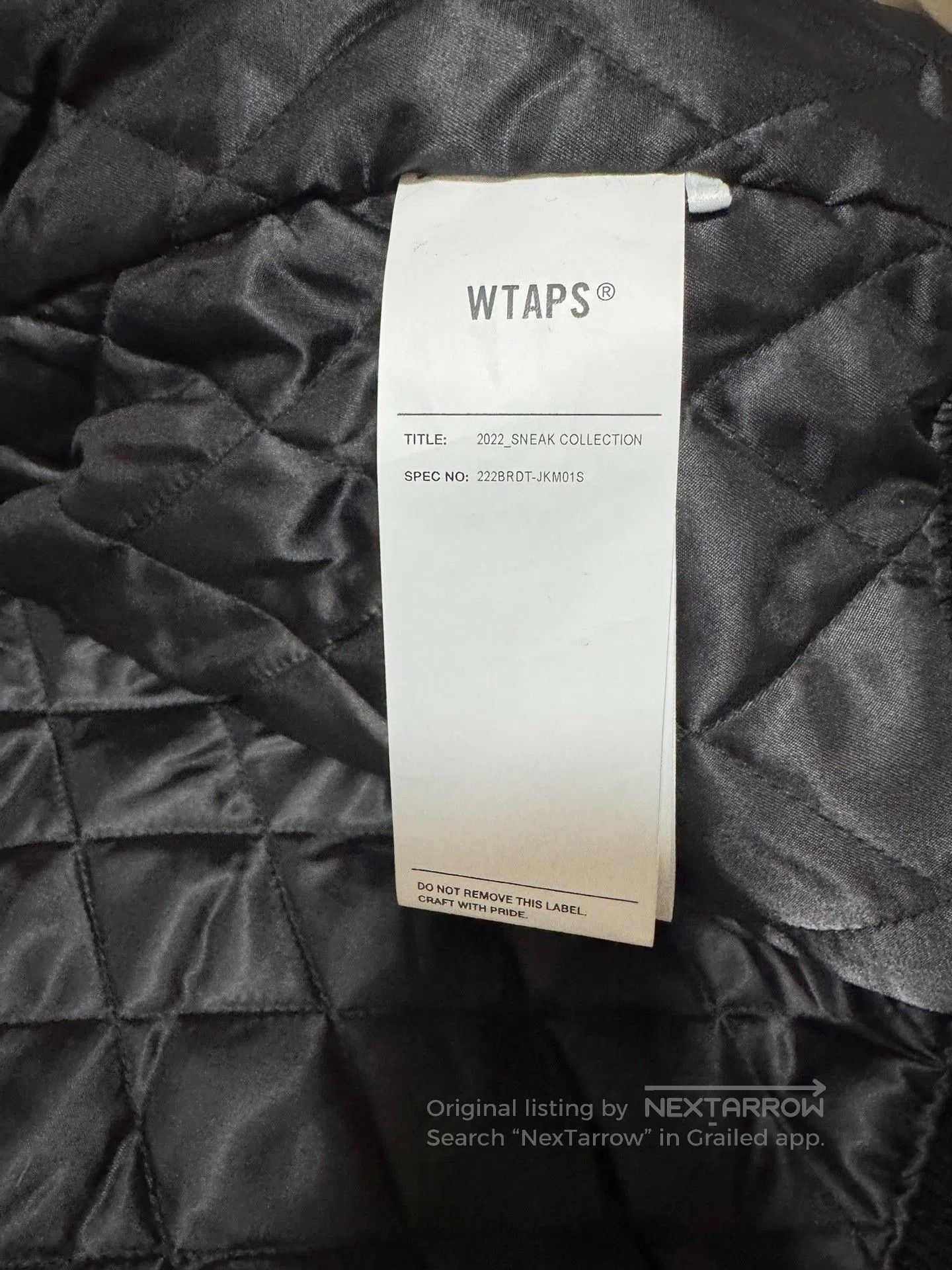 Wtaps WTAPS 22AW Leather Sleeve Baseball Jacket. Size US M / EU 48-50 / 2 - 5 Thumbnail