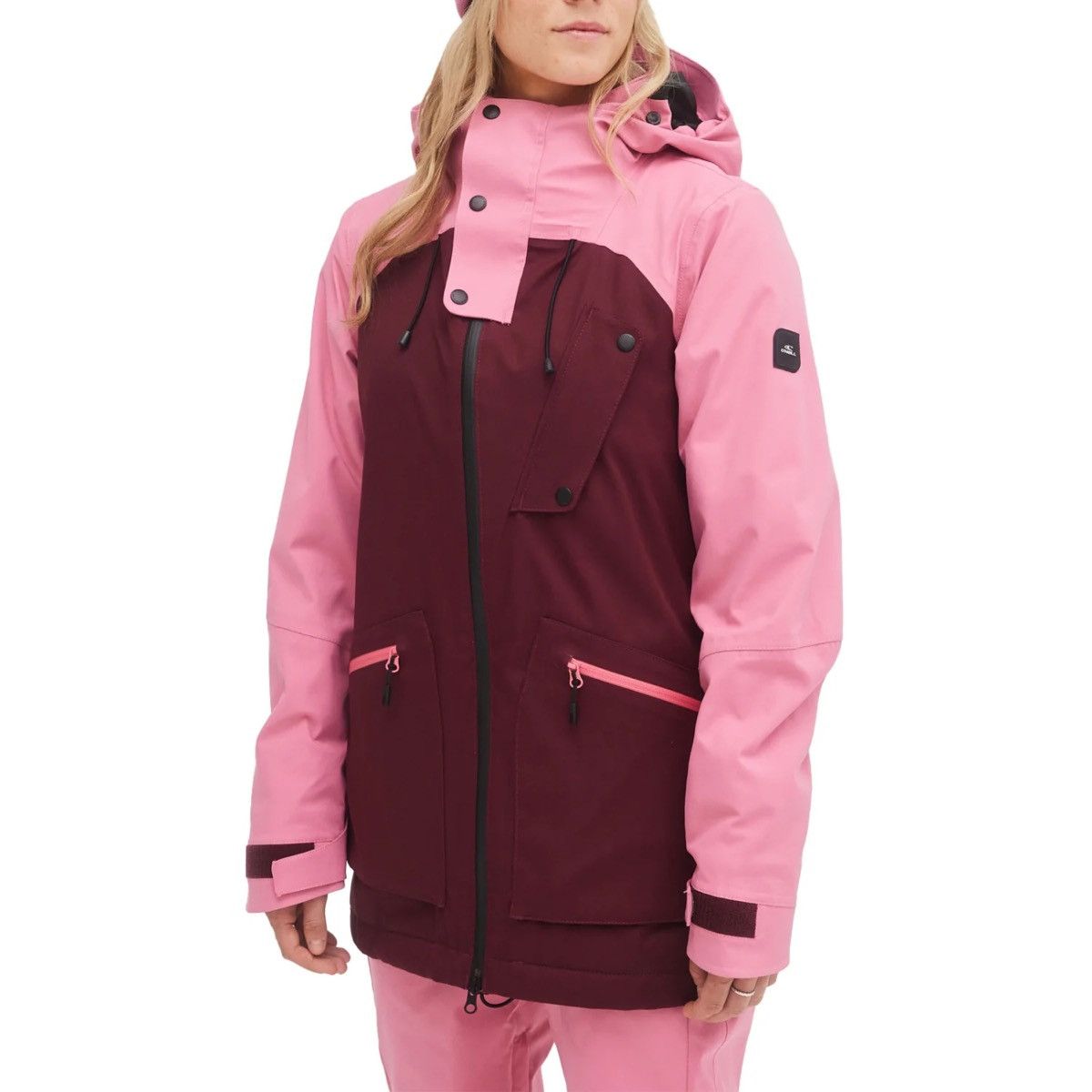 Image of Oneill O’Neill Snow Jacket in Burgundy, Women's (Size XS)