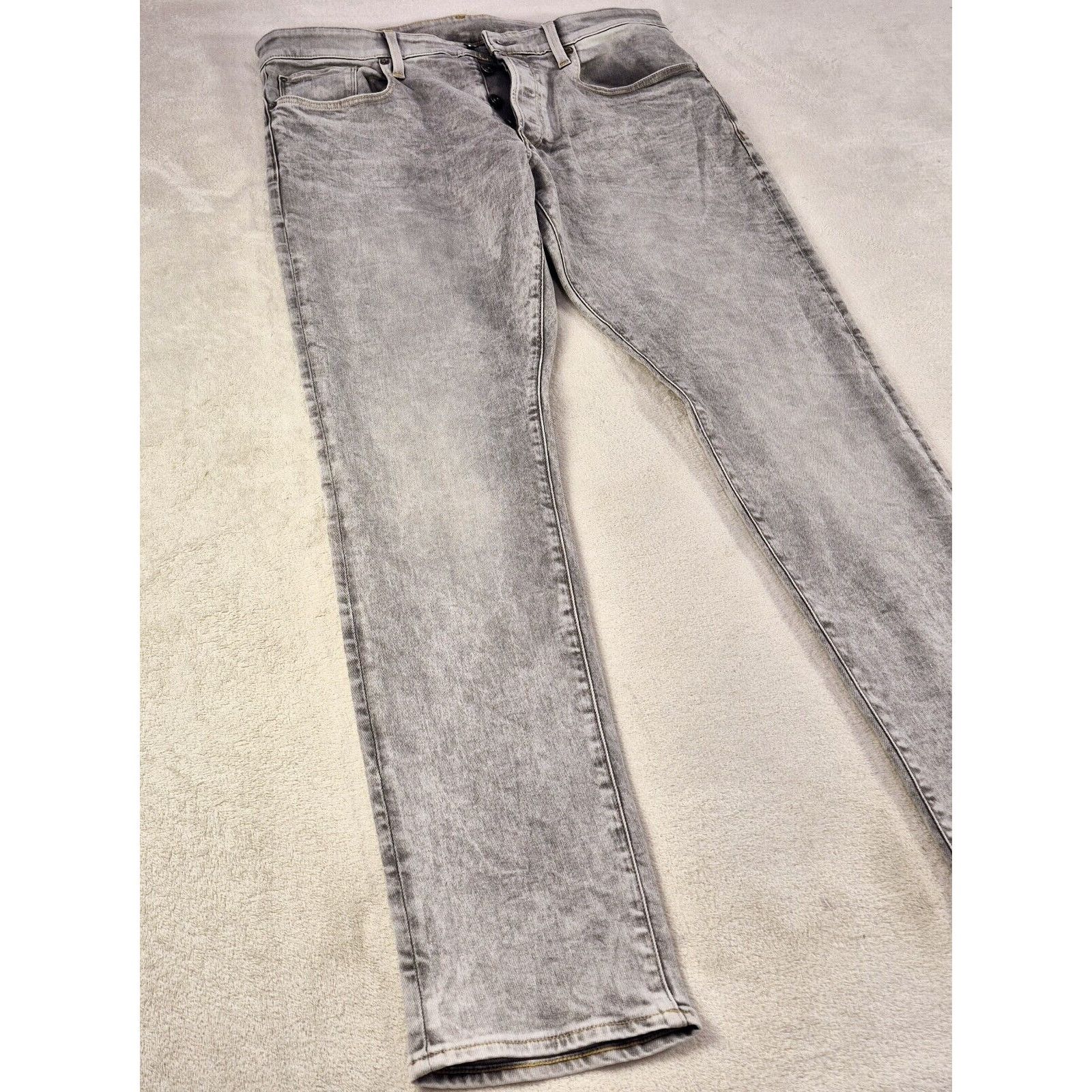 G-Star G-Star Raw 3301 Tapered Slim Men’s Gray Denim Jeans 36x32 Size US 36 / EU 52 - 2 Thumbnail