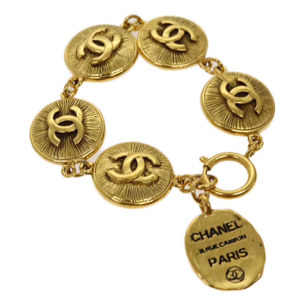 image of Chanel Cambon Bracelet in Gold, Women's