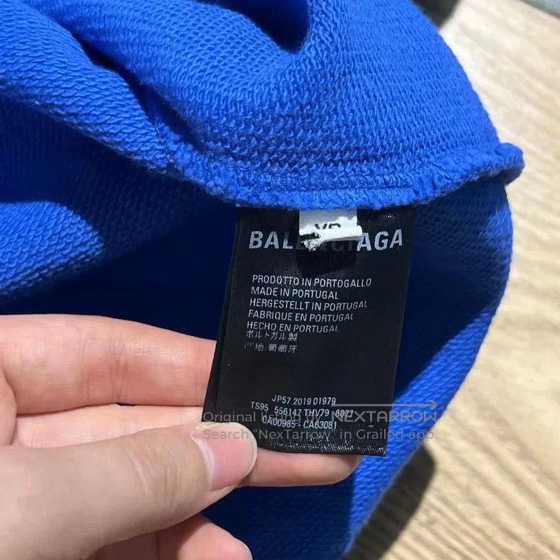 Balenciaga Balenciaga Blue Logo Print Sweatshirt. Size US XS / EU 42 / 0 - 4 Thumbnail
