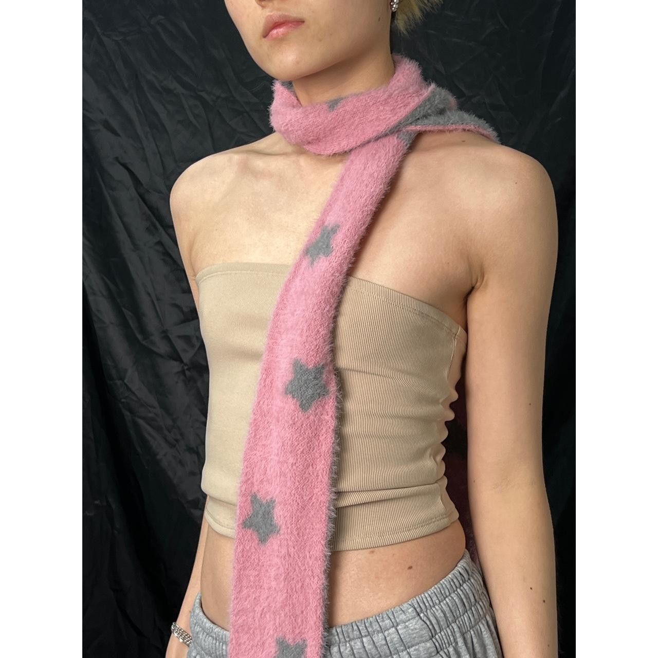 Japanese Brand Rare Vtg Star Pattern Scarf OS Size ONE SIZE - 2 Thumbnail