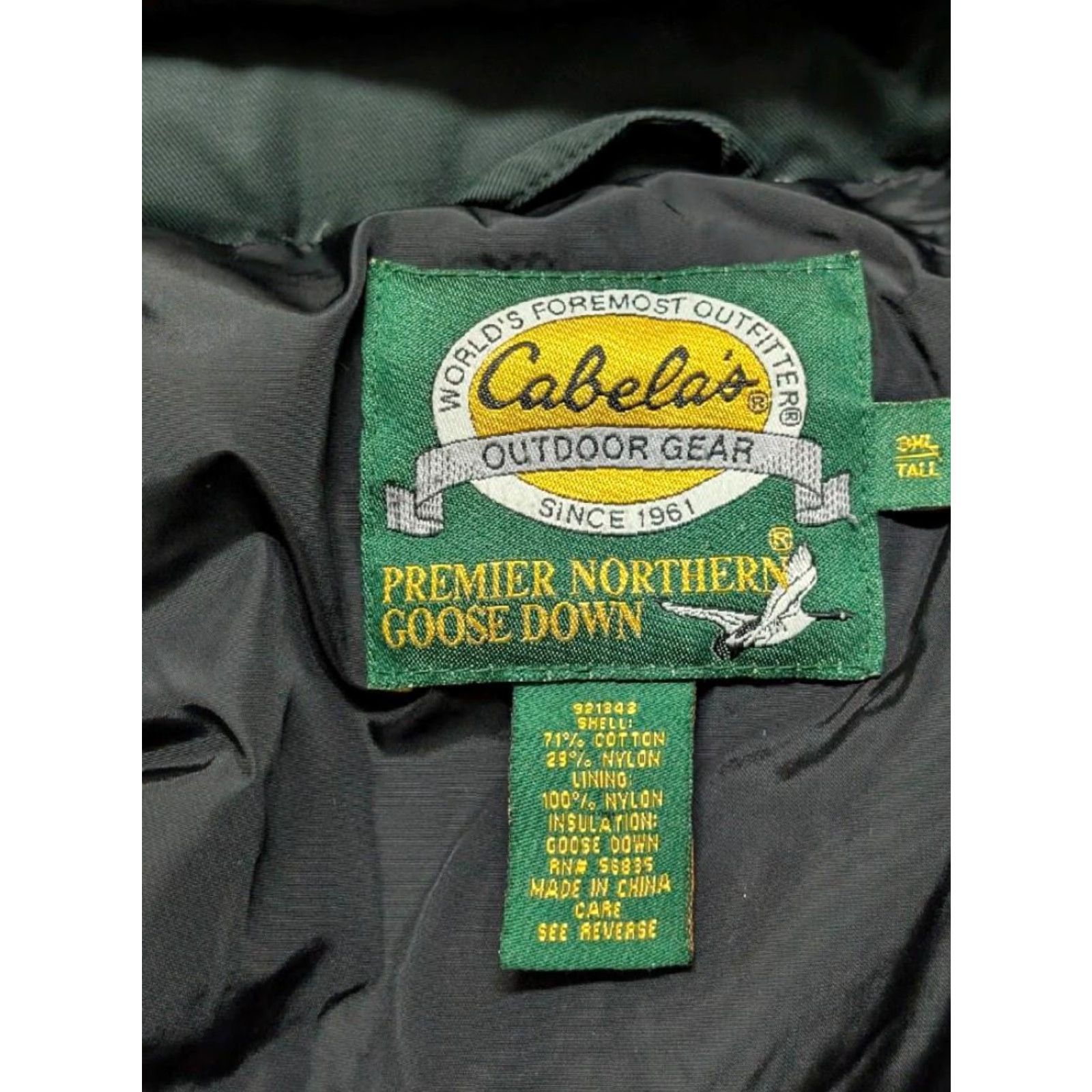 Vintage VINTAGE Cabela's GOOSE DOWN Parka Coat 3XLT Green PUFFER jacket Mens Size US XXL / EU 58 / 5 - 5 Thumbnail
