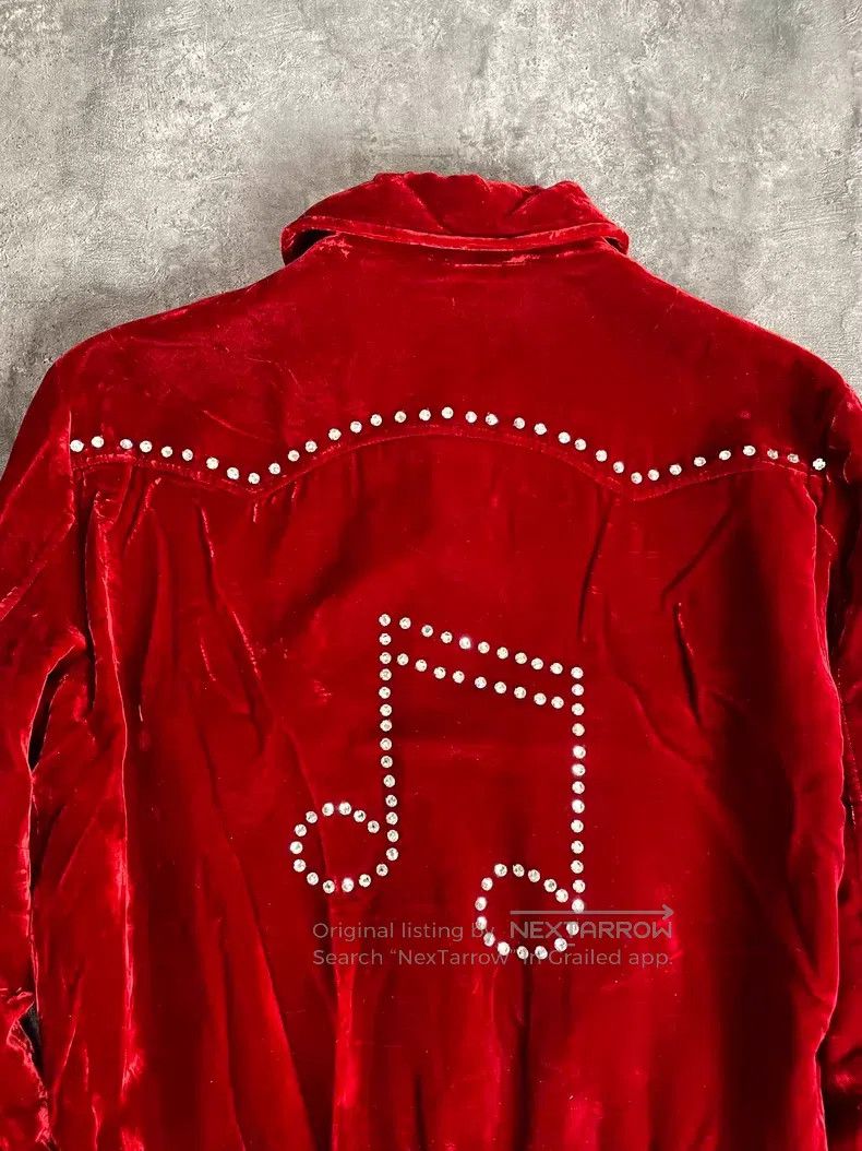 Saint Laurent Paris Saint Laurent Paris Red Velvet Note Crystal Jacket Size US S / EU 44-46 / 1 - 4 Thumbnail