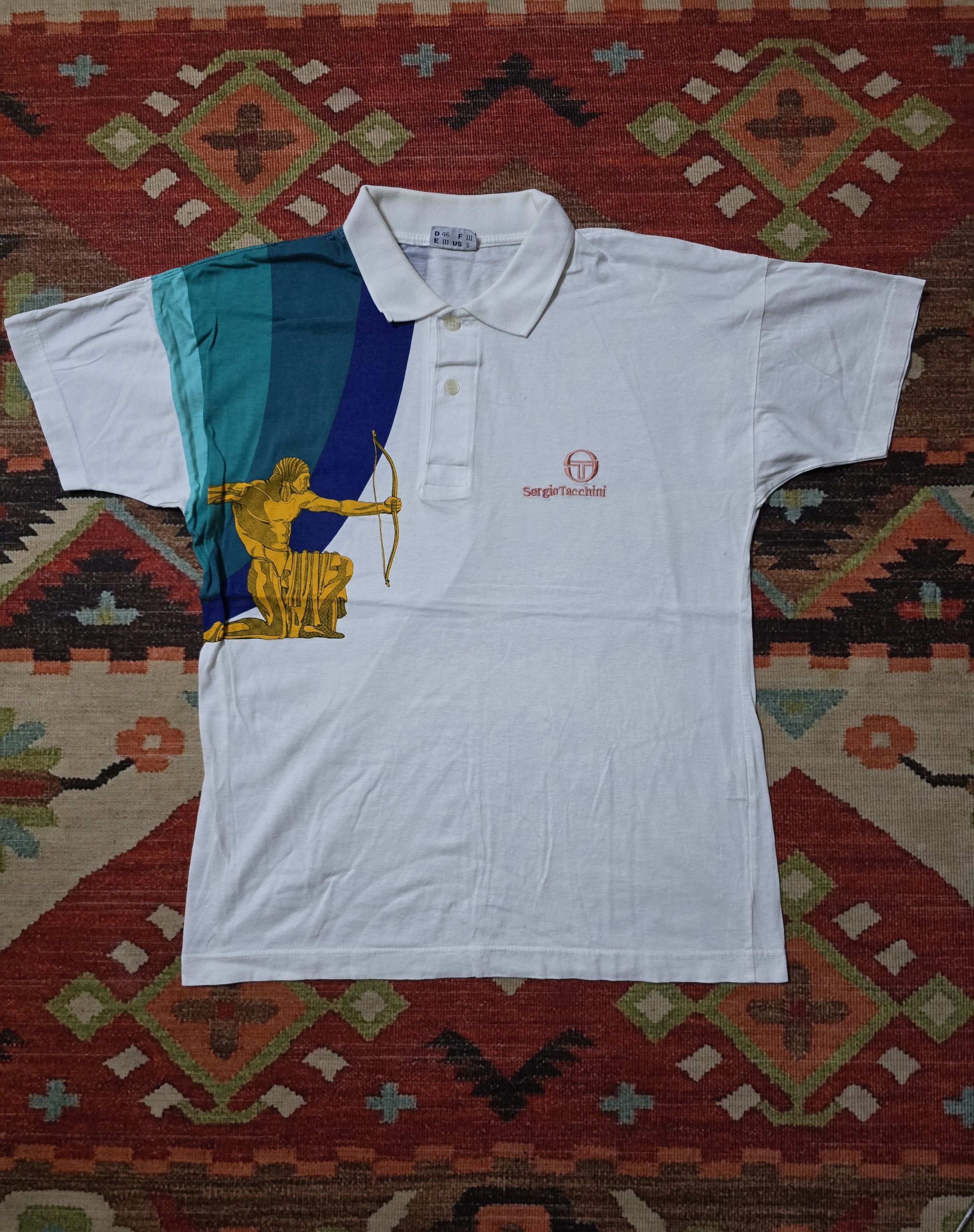Sergio Tacchini Vintage 1990s Sergio Tacchini Archer Pete Sampras Size US S / EU 44-46 / 1 - 1 Thumbnail