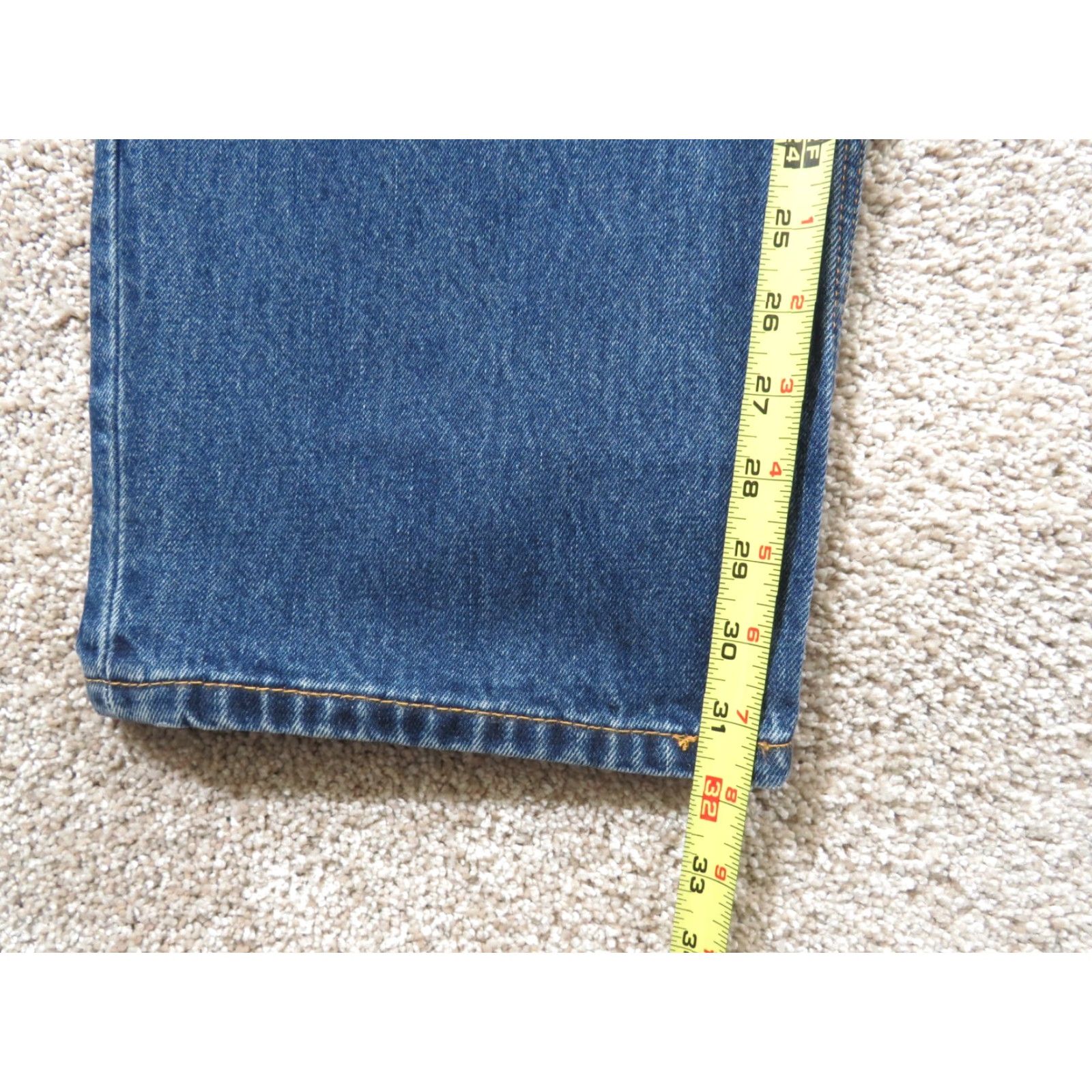 Levi's VINTAGE Levi's 550 Jeans Blue 42X32 Regular Mens Relaxed Straight 5-Pocket Denim Cotton Zip Tapper leg 42 in inseam 32 in 90s/Levi's 500 Series Size US 42 / EU 58 - 5 Thumbnail