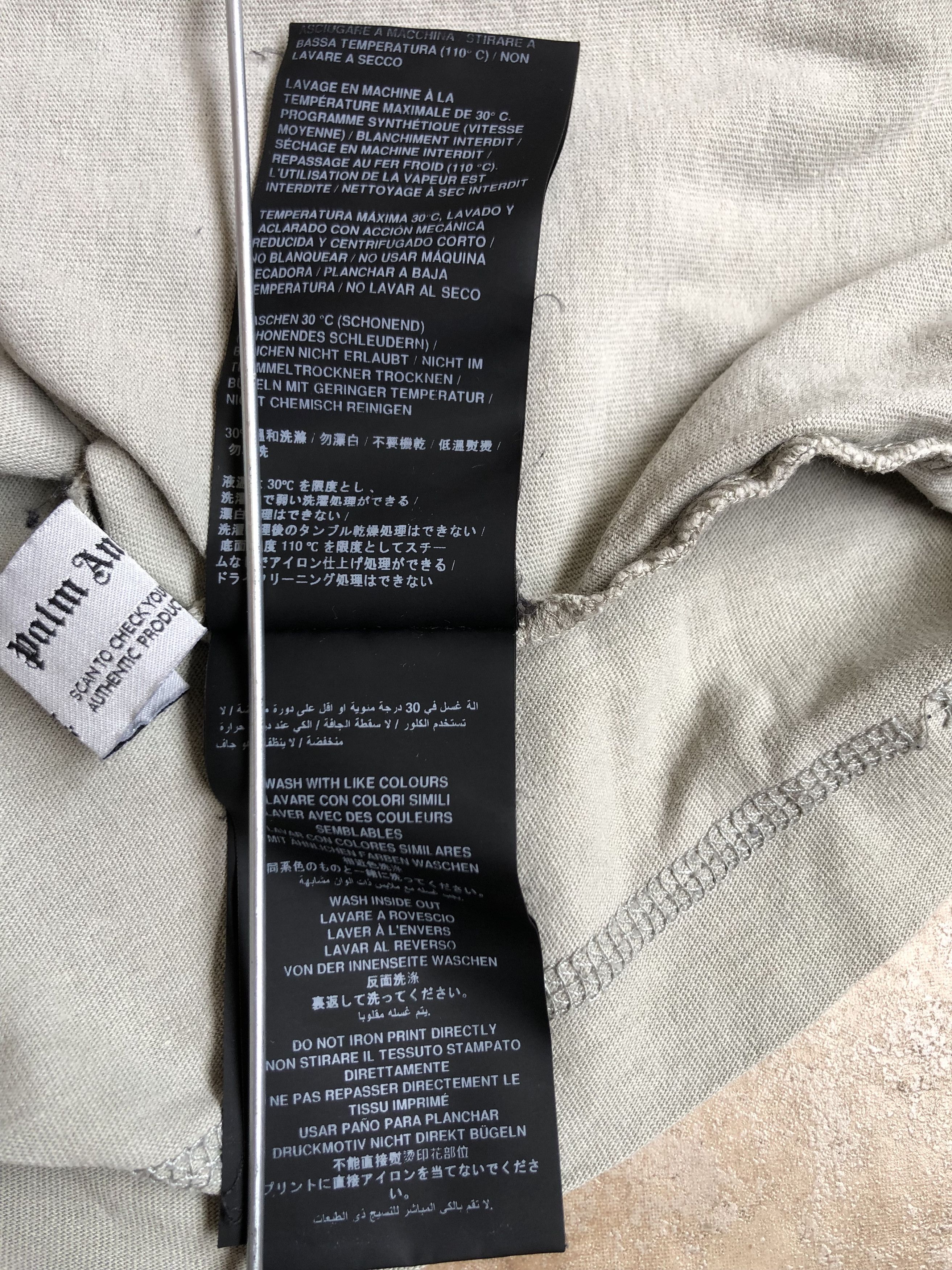 Palm Angels Palm Angels Broken Logo Military T-shirt Size S Size US S / EU 44-46 / 1 - 22 Thumbnail