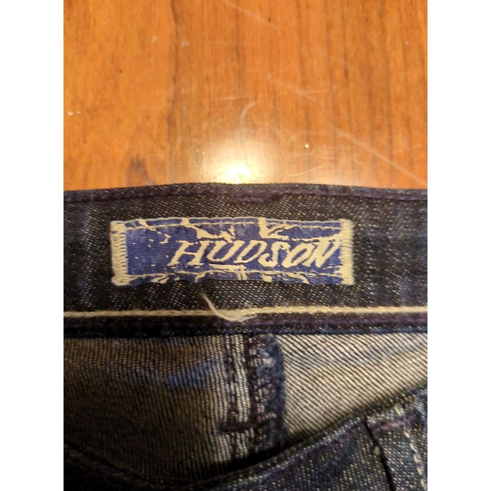 Hudson Hudson Jeans Womens Size 24 Blue Denim 5-Pocket Straight Belt Loops Regular Size 42" / US 20 - 4 Thumbnail