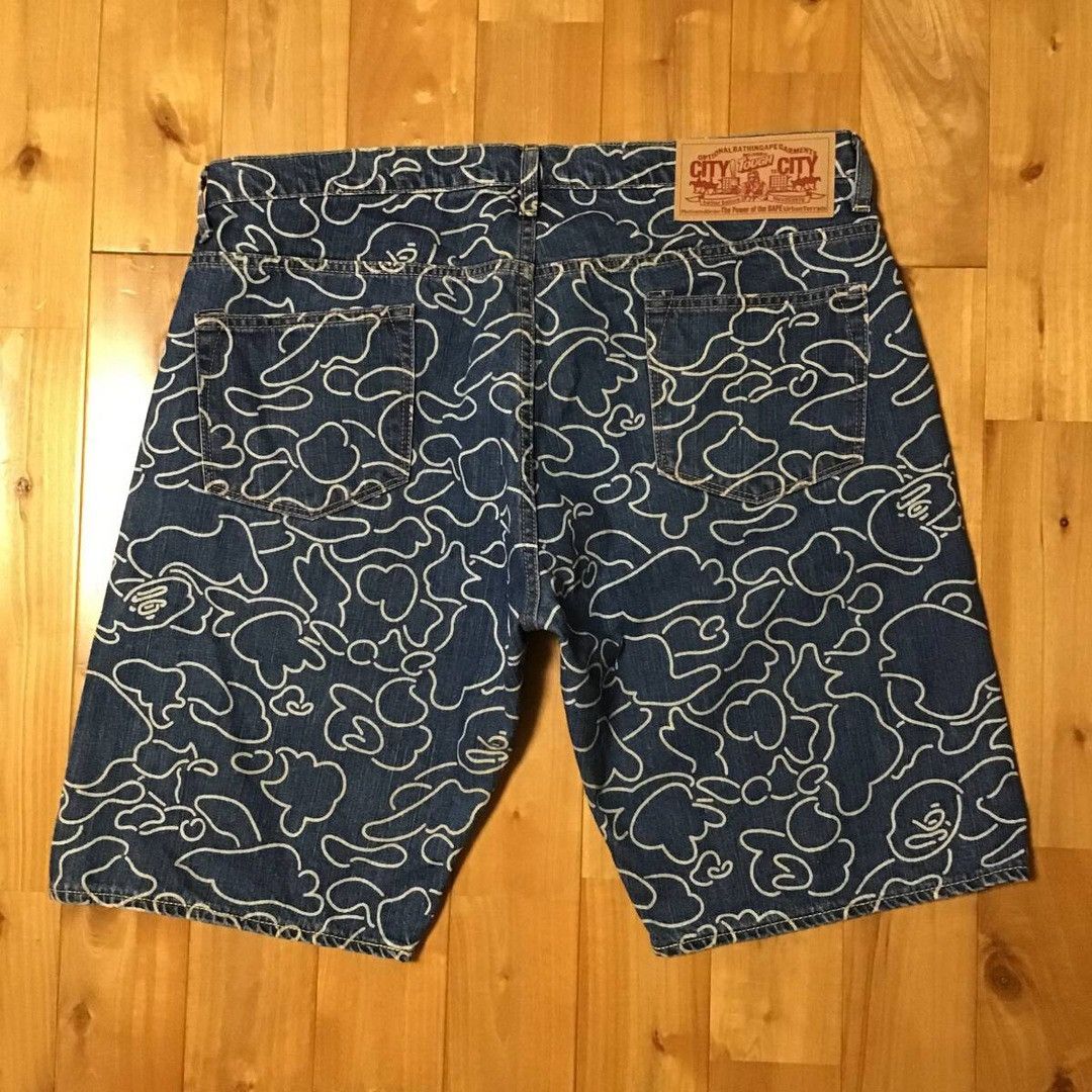 Bape BAPE Neon camo denim shorts a bathing ape NIGO ★size XL Size US 36 / EU 52 - 3 Thumbnail