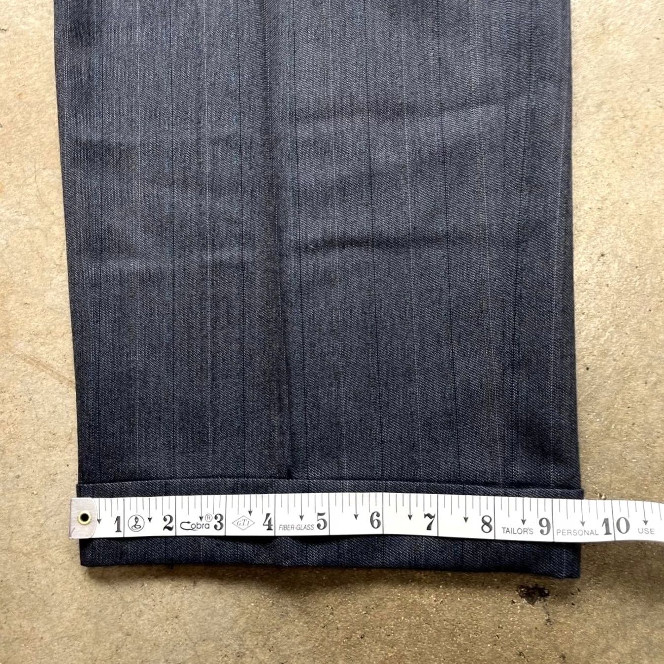 Vintage Vintage 80s Pleated Trousers Pinstripe Mens 34x29 Talon Zip Size US 34 / EU 50 - 6 Thumbnail
