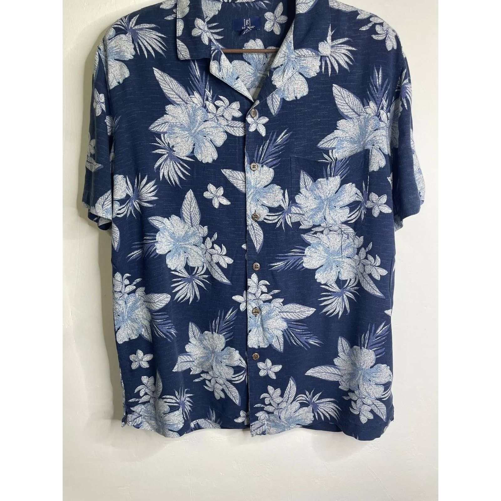 George Vintage George Floral Hawaiian Shirt Flowers M Short Sleeve Size US M / EU 48-50 / 2 - 3 Thumbnail