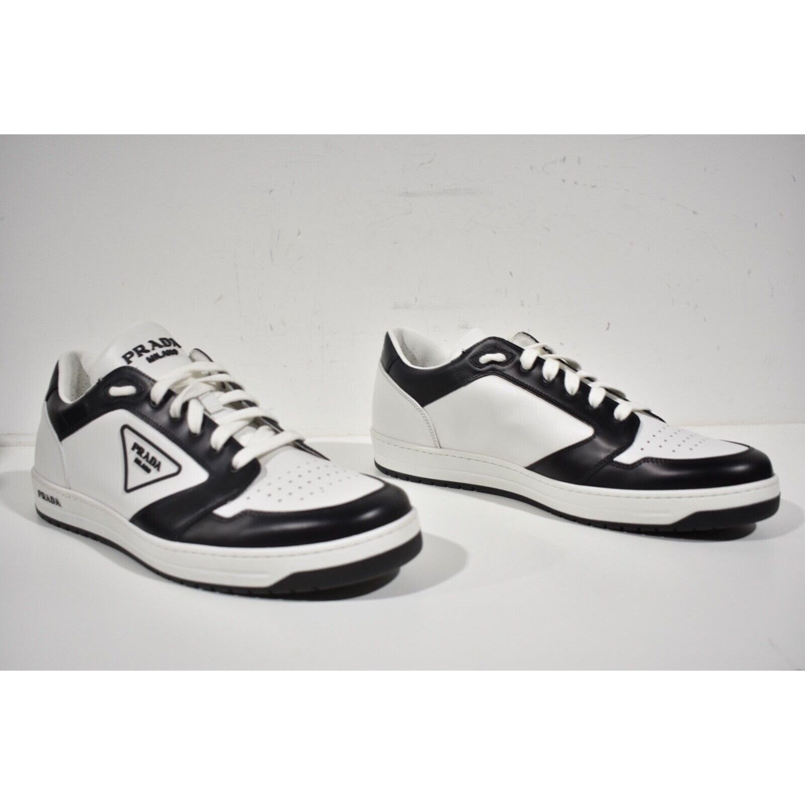 Prada Prada District Leather Flat Low Sneaker UK 11 US 12 Size US 12 / EU 45 - 6 Thumbnail