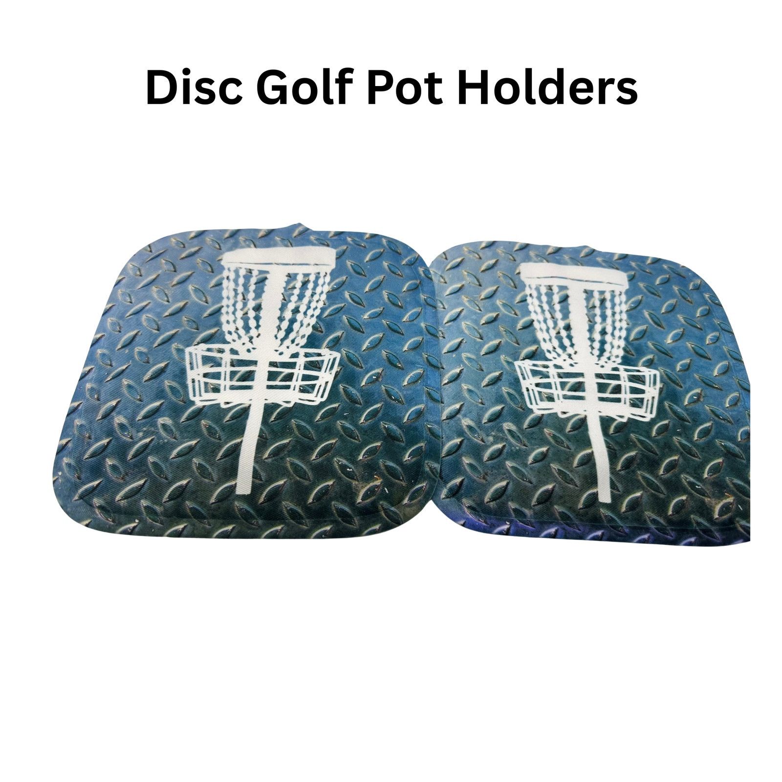 Gildan Disc Golf Pot Holders Set Discgolfing Kitchen Decor Gift Size ONE SIZE - 3 Thumbnail