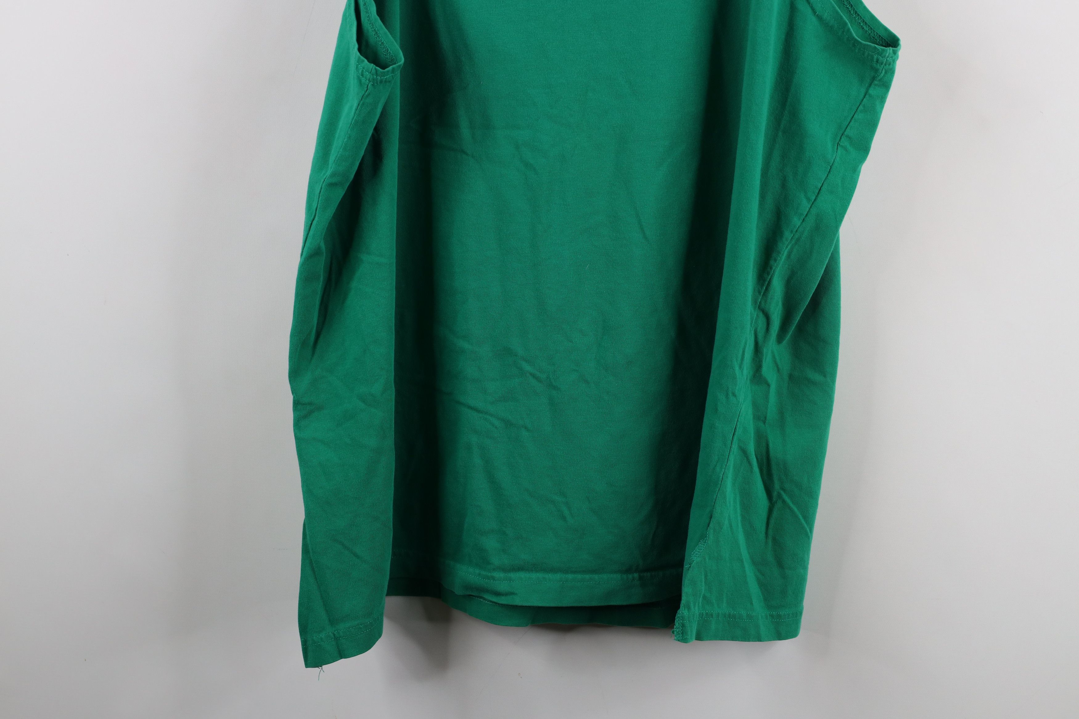 Vintage Vintage 90s Streetwear Blank Tank Top T-Shirt Kelly Green Size US M / EU 48-50 / 2 - 13 Thumbnail