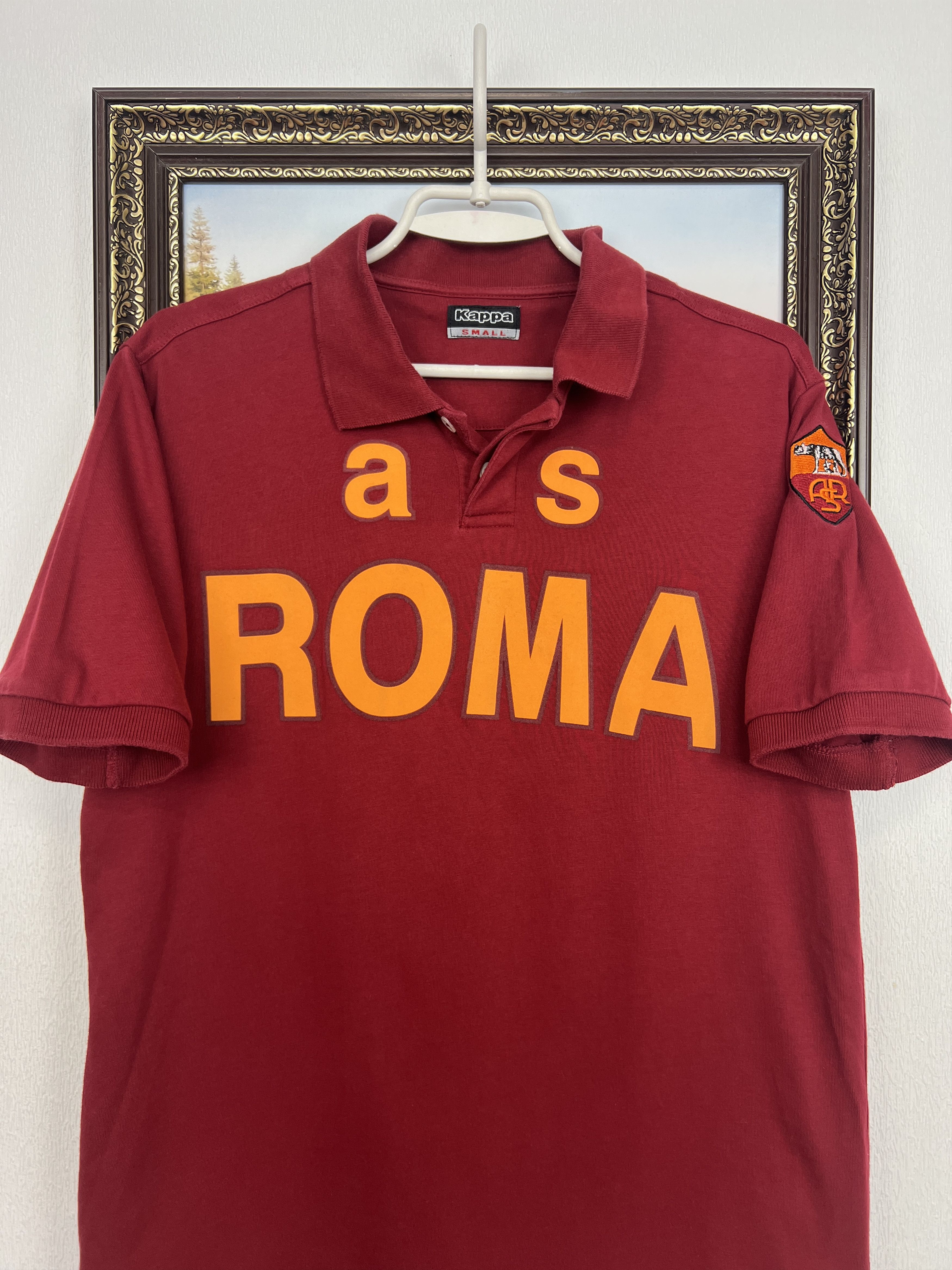 Kappa Vintage Kappa AS Roma Football Jersey Soccer Polo Tee Size US S / EU 44-46 / 1 - 2 Thumbnail