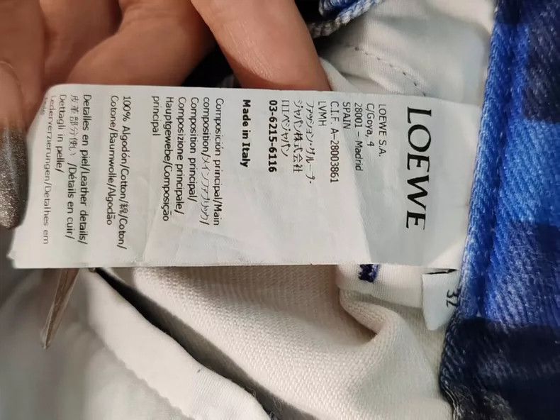 Loewe LOEWE Mosaic denim skirt Size 42" / US 20 - 4 Thumbnail