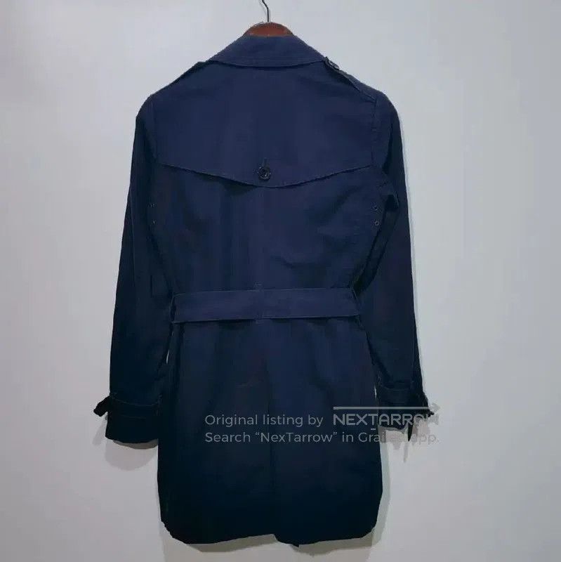 Burberry Burberry Women's Navy Cotton Trench Coat. Size L / US 10 / IT 46 - 2 Thumbnail